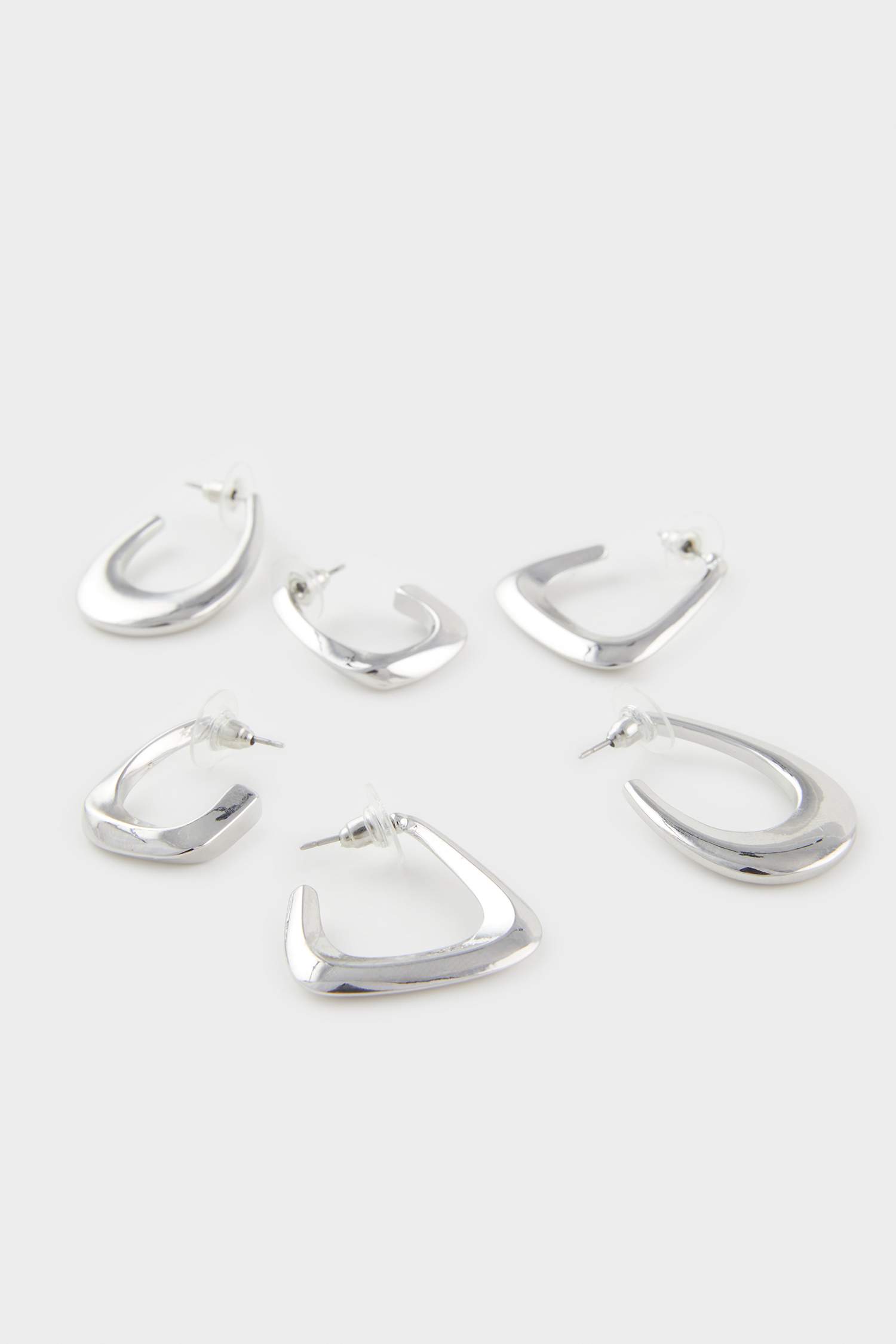 Lot de 3 Boucles d’oreilles argentées pour femme