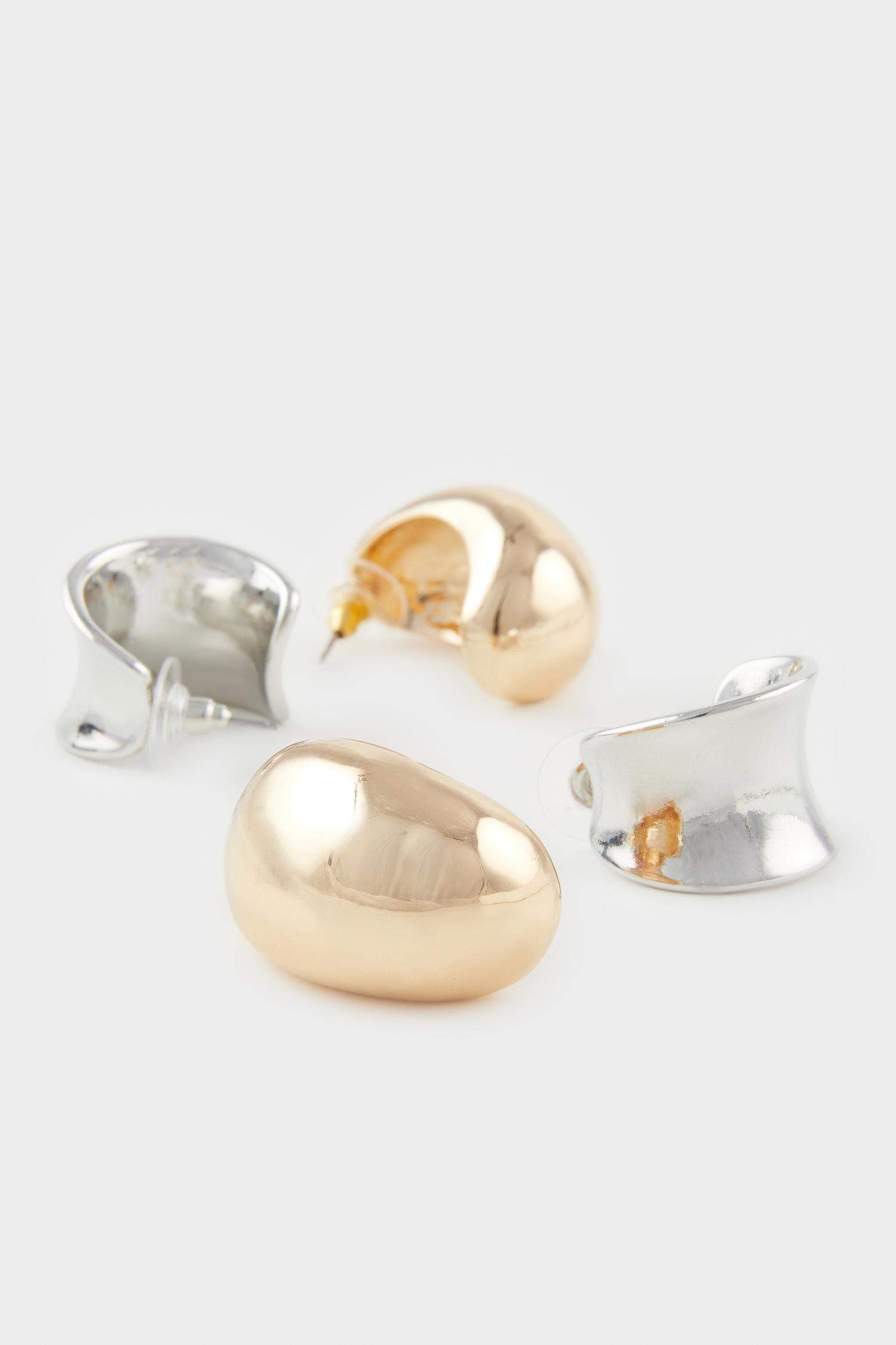 Lot de 2 Boucles d’oreilles brillantes pour femme