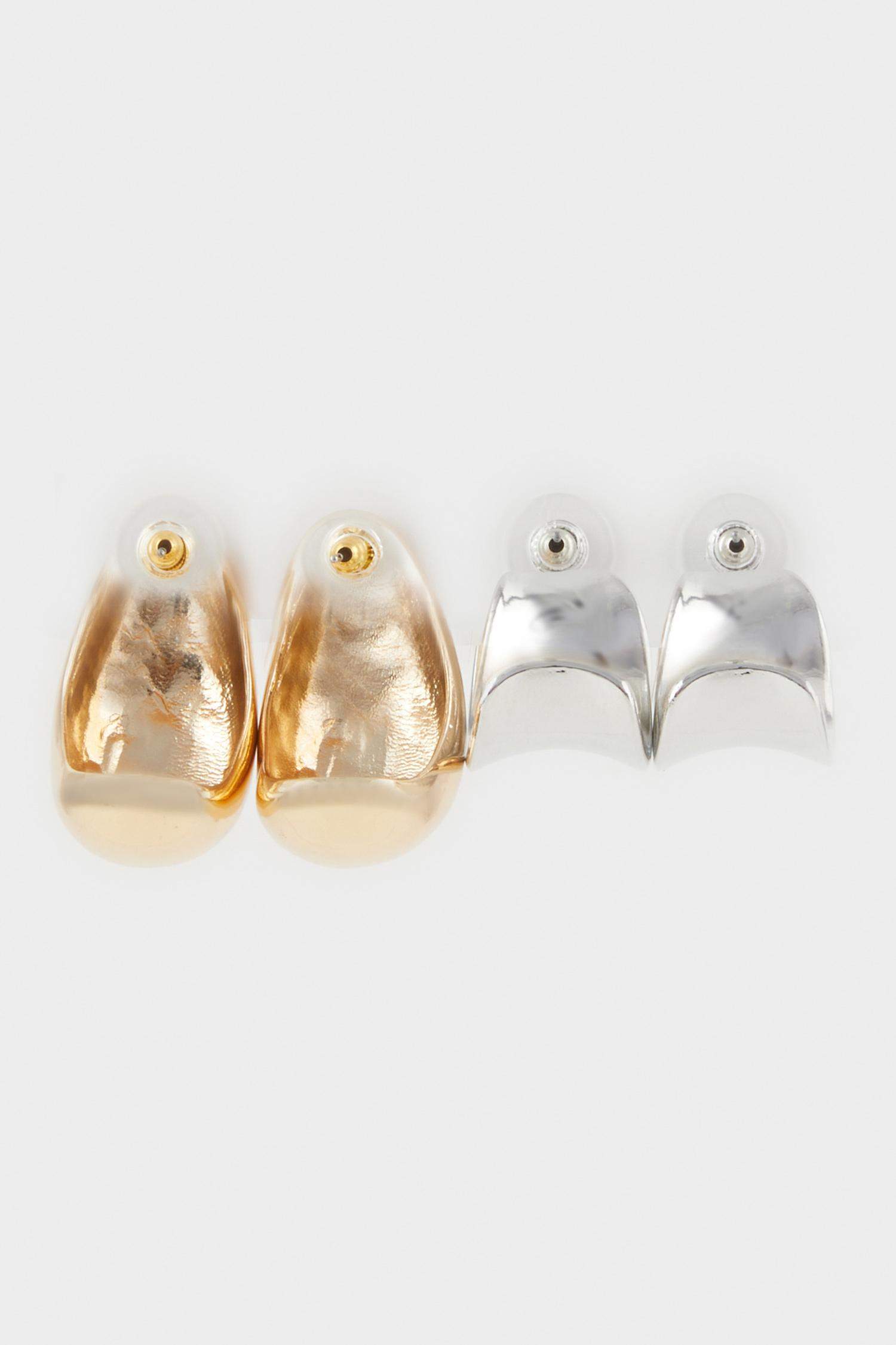 Lot de 2 Boucles d’oreilles brillantes pour femme