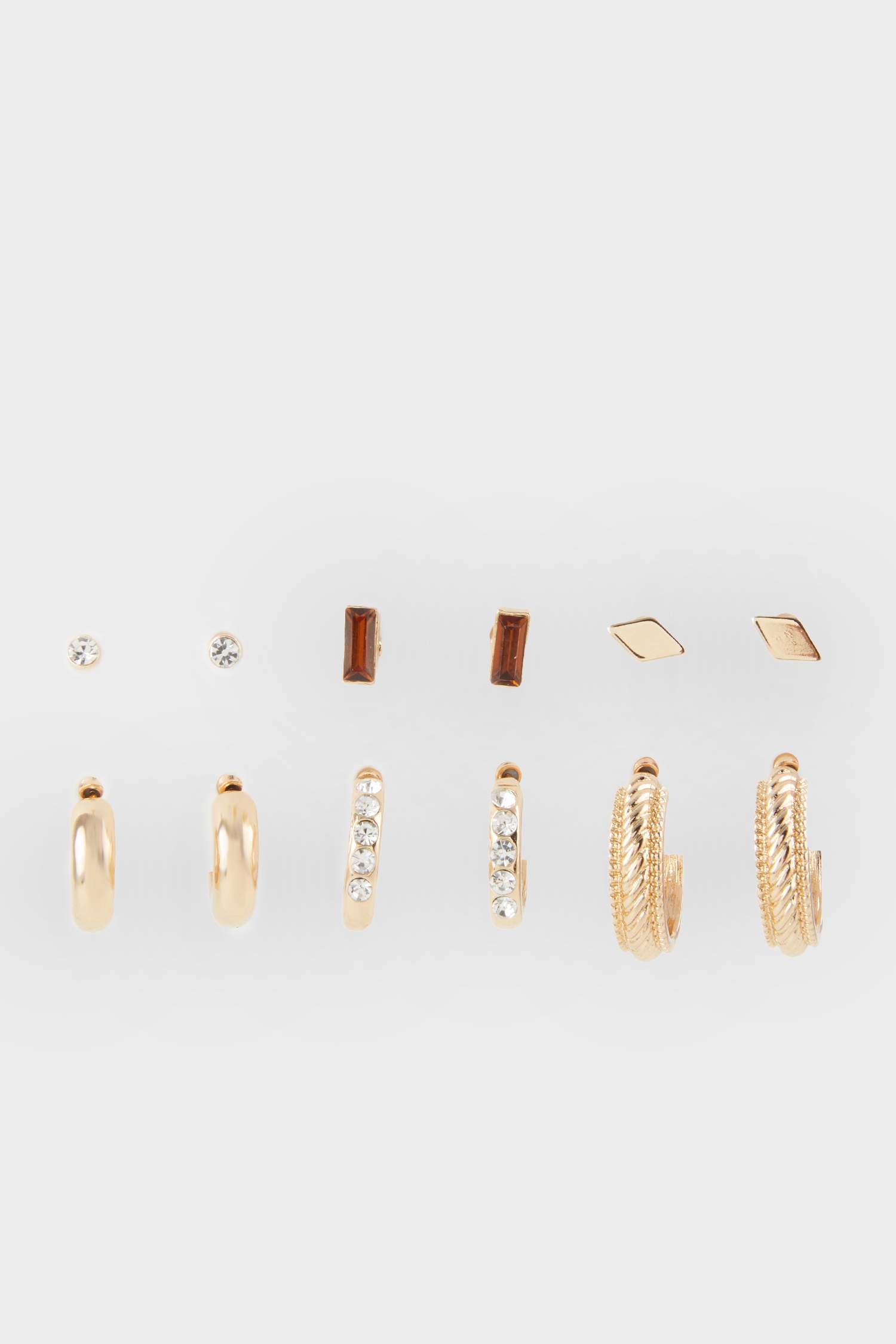 Kadın 6'lı Gold Küpe