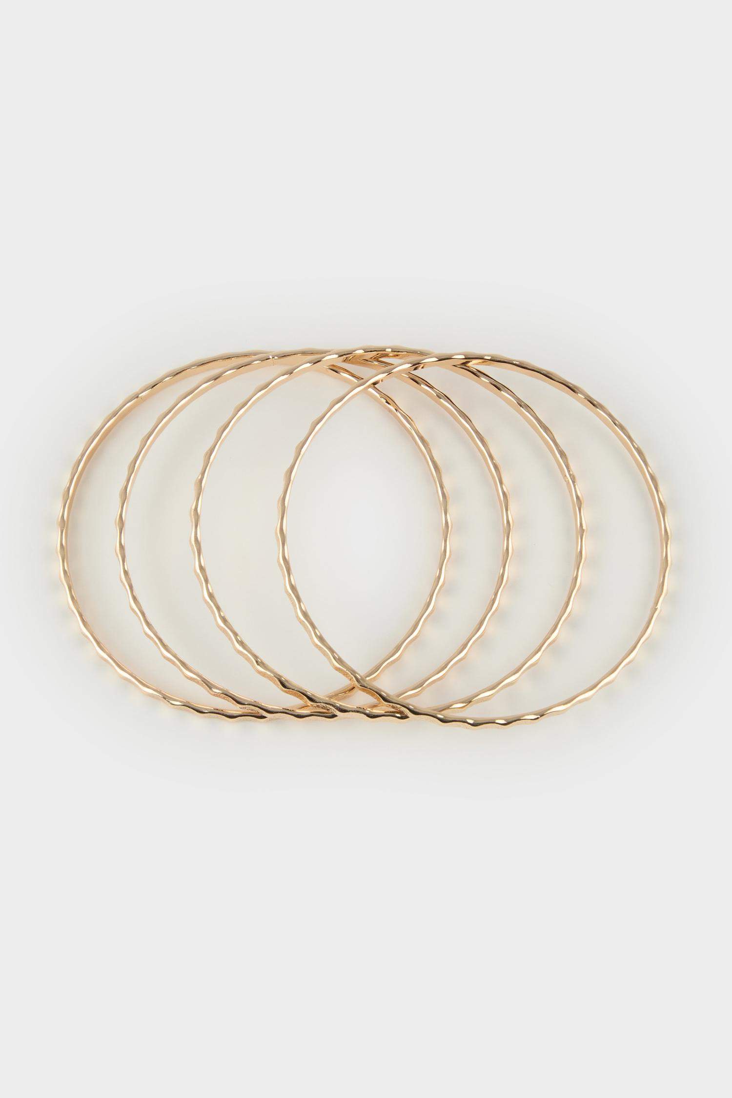 Kadın 4'lü Gold Bileklik