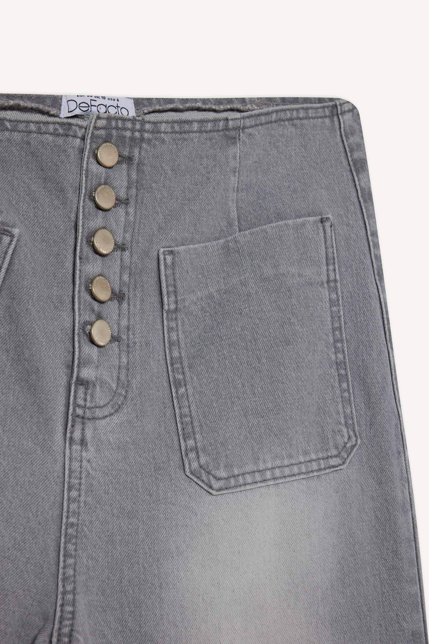 90's Wide Leg Yüksek Bel Uzun Jean Pantolon