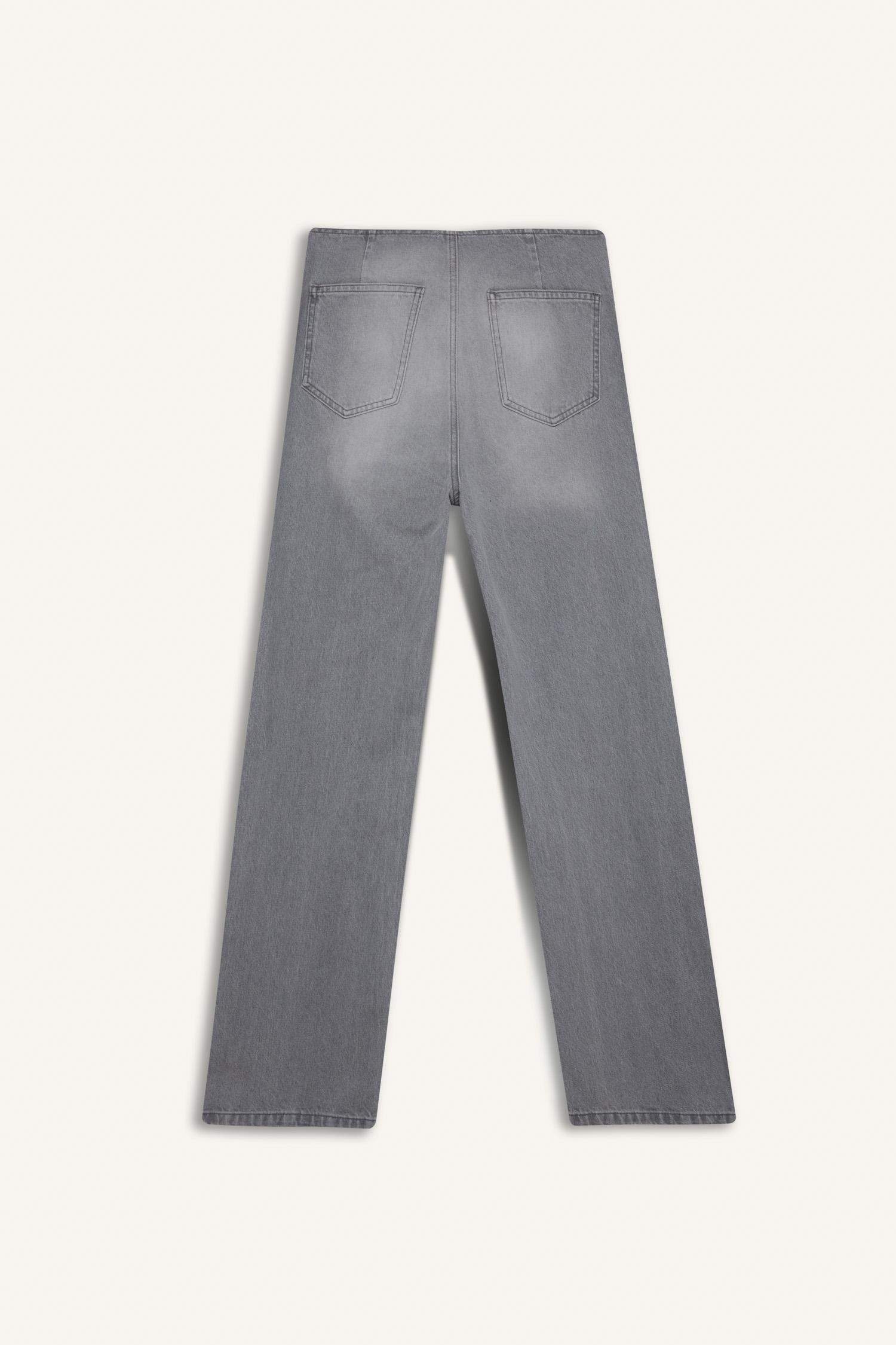 90's Wide Leg Yüksek Bel Uzun Jean Pantolon