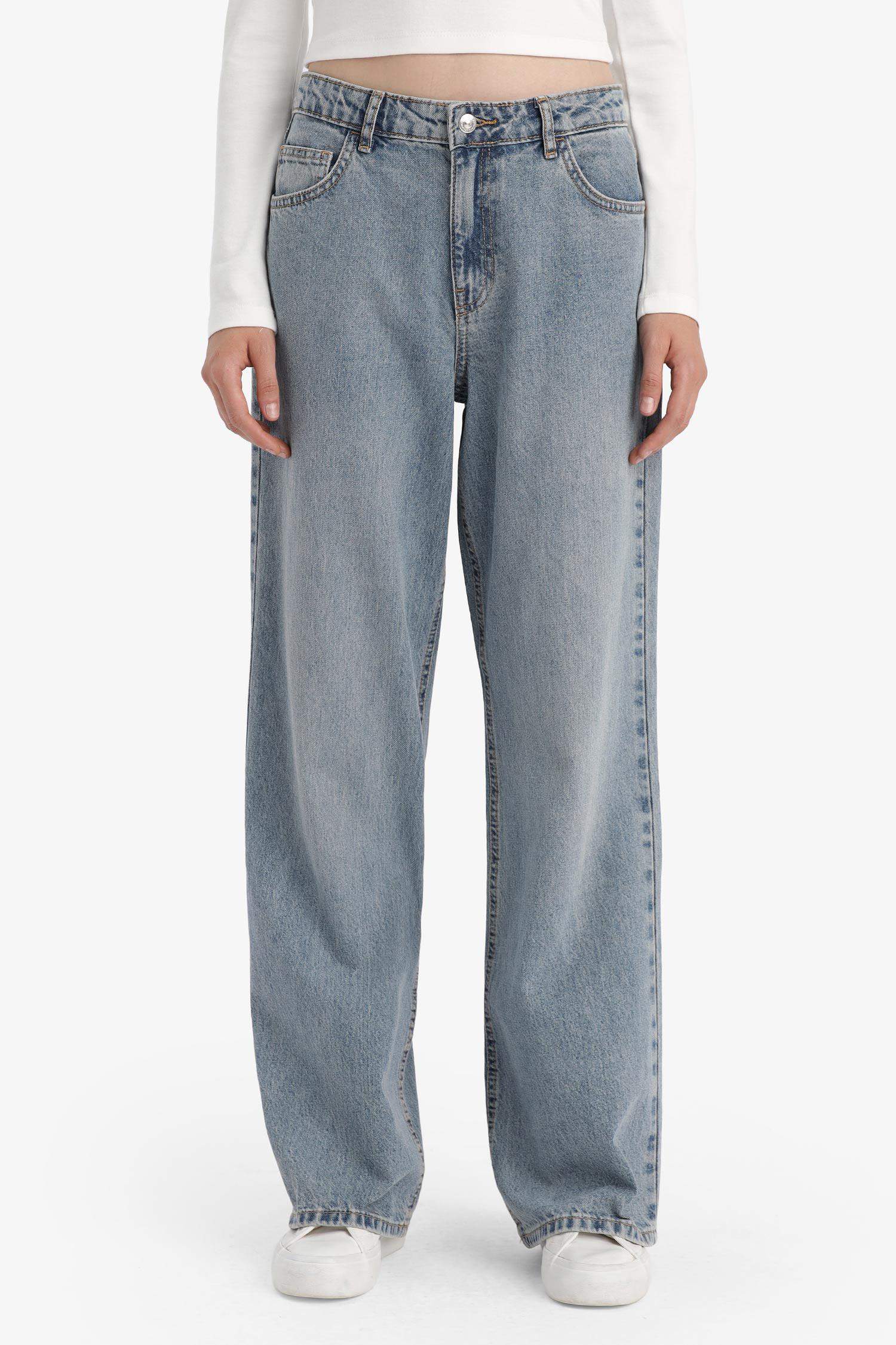 Straight Wide High Waist Long Jeans