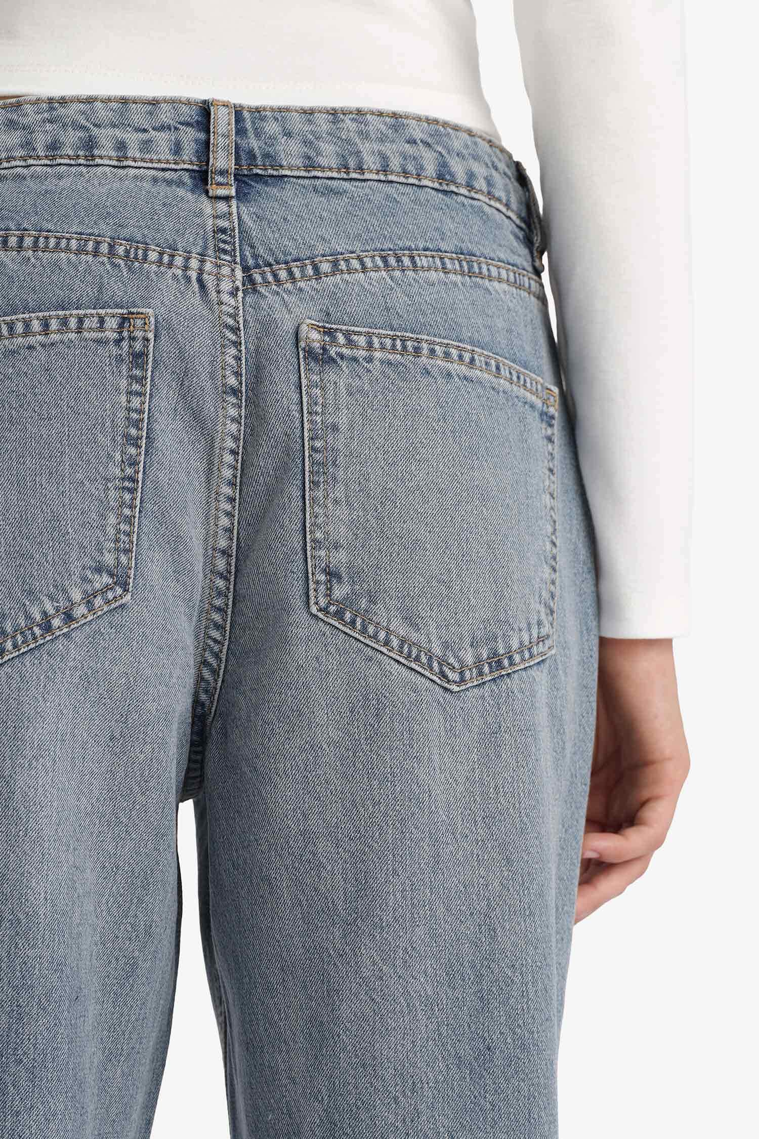 Straight Wide High Waist Long Jeans