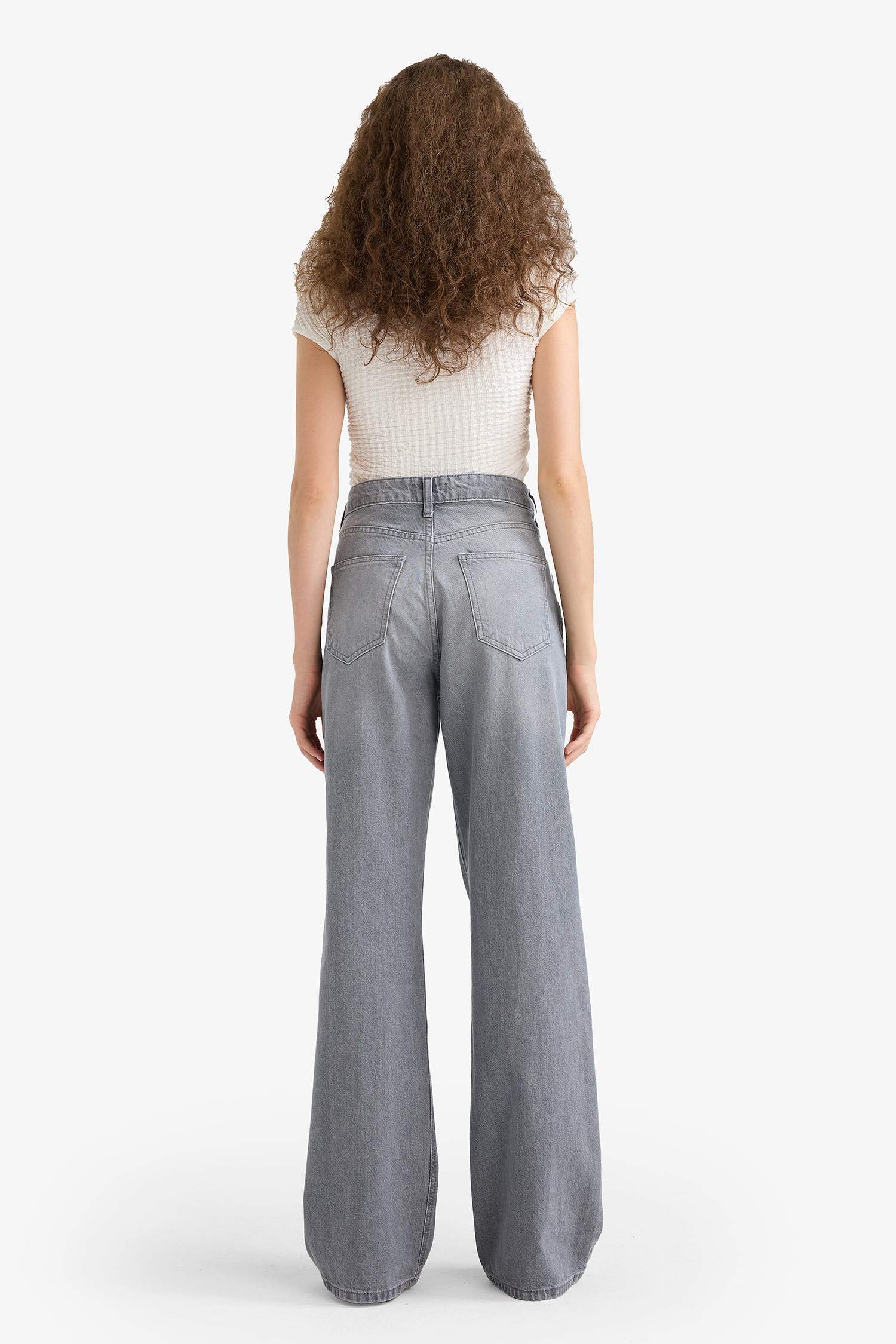 Straight Wide High Waist Long Jeans