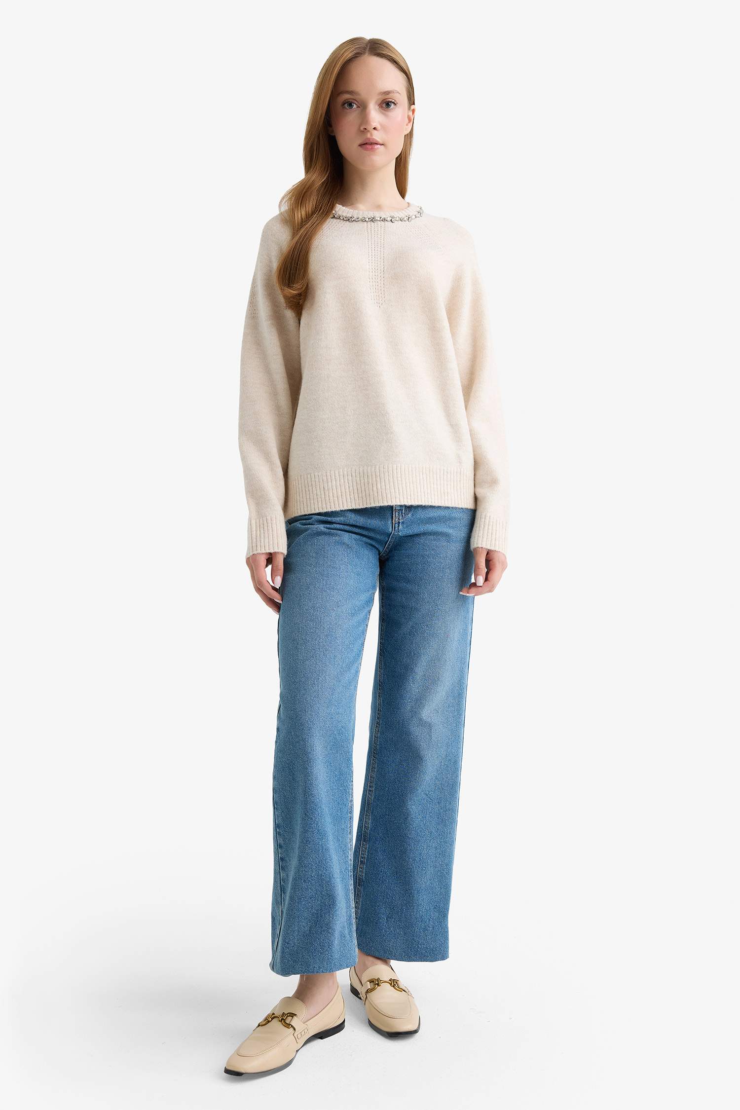 Regular Fit Crew Neck Knitwear Pullover