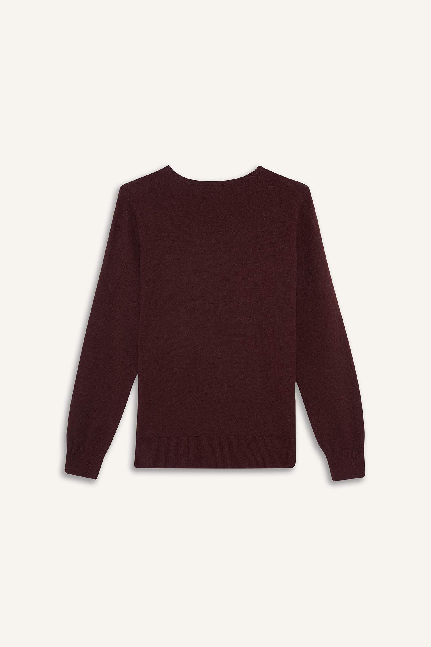 بلوز صوف قصة عادية بياخة V