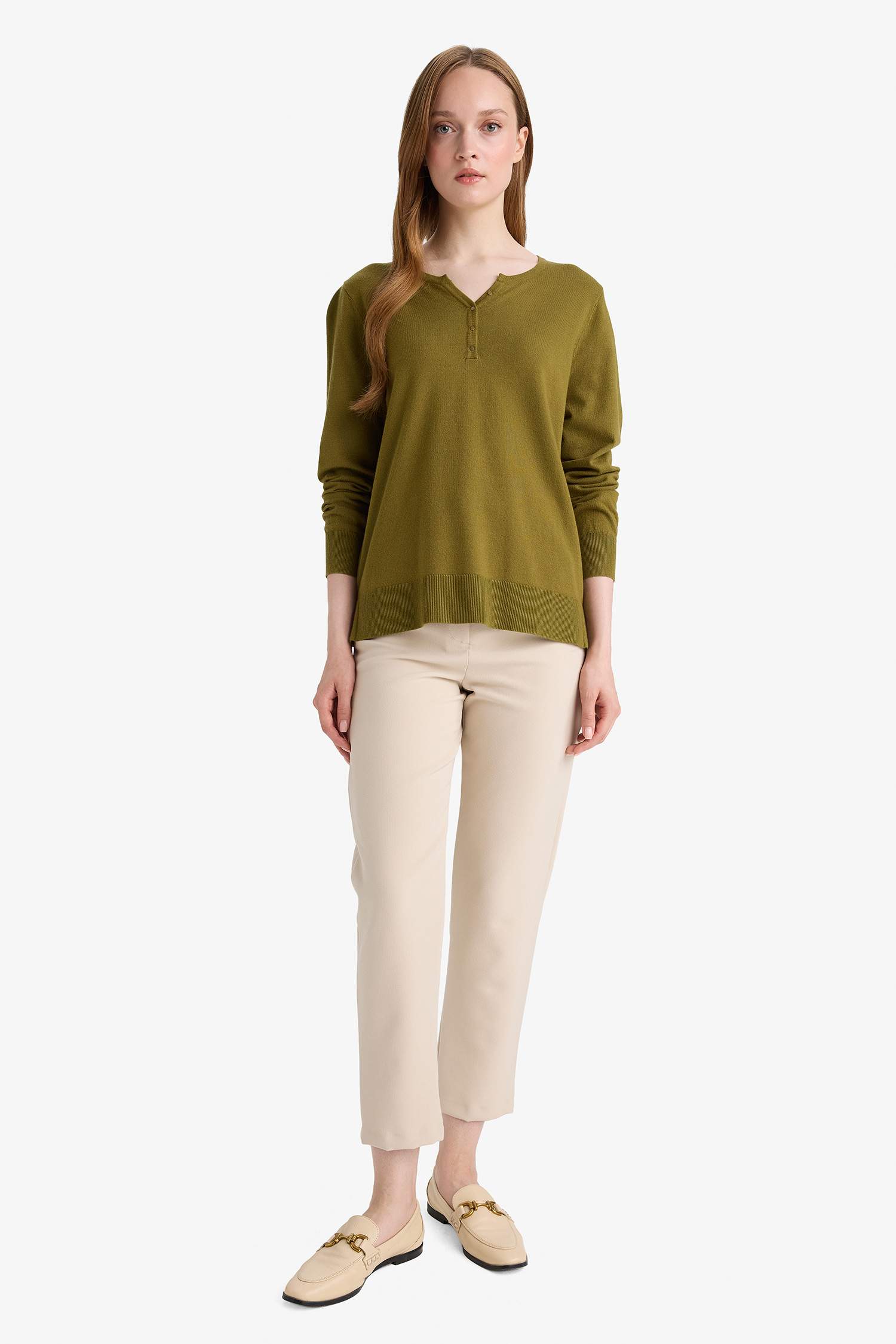 Regular Fit V-Neck Pullover