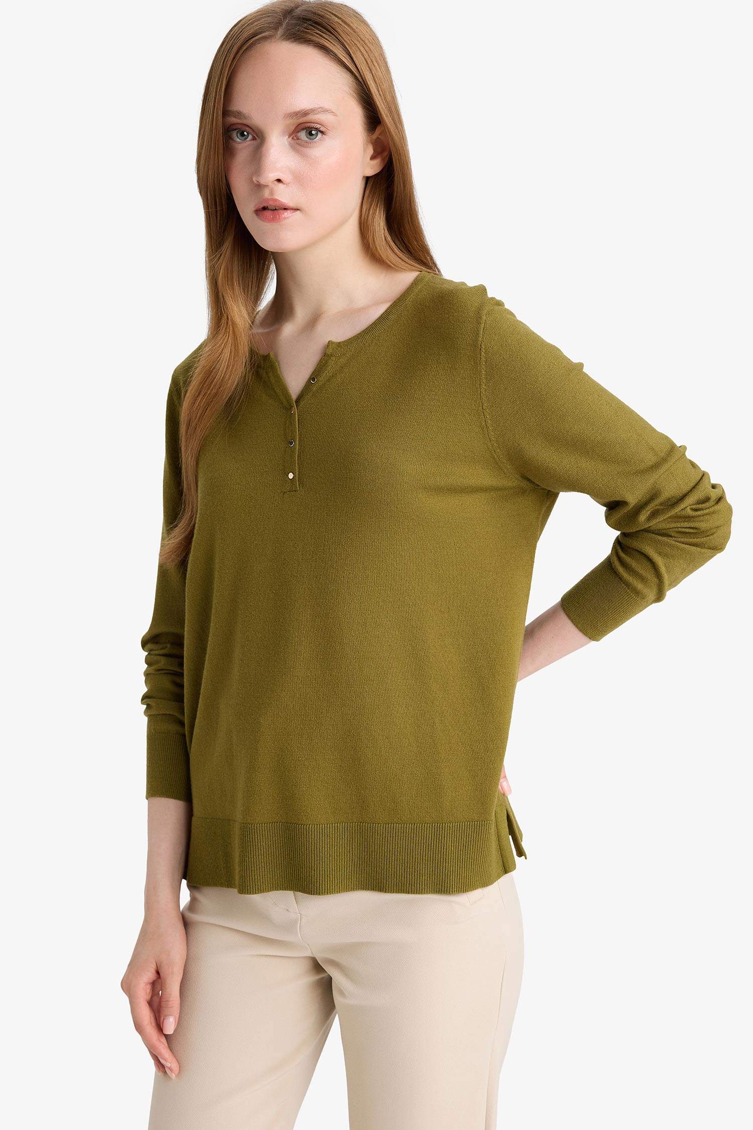 Regular Fit V-Neck Pullover