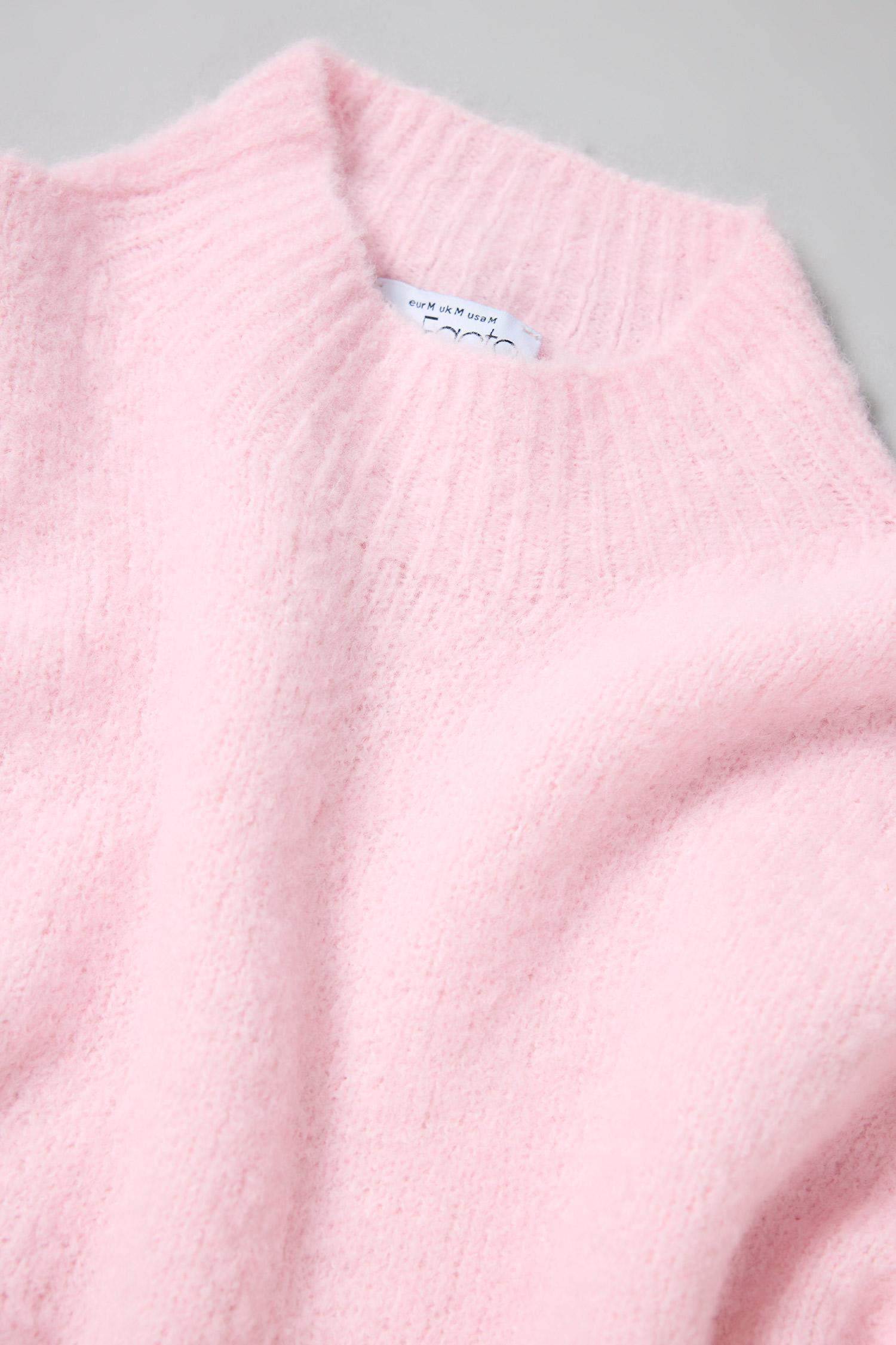 Regular Fit Bisiklet Yaka Dikişsiz Basic Düz Triko Kazak