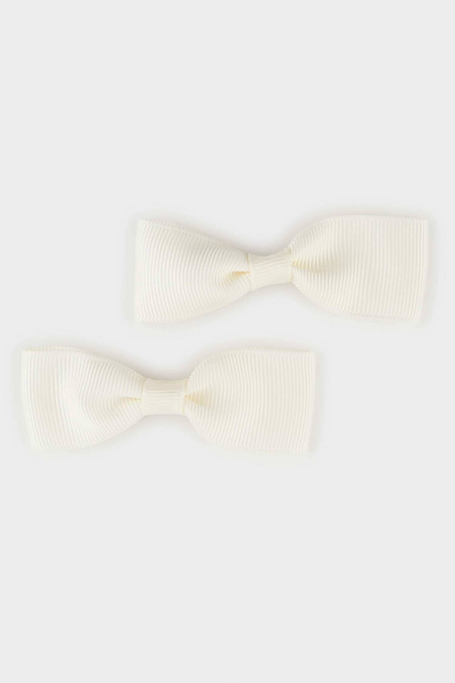 مشبك شعر بناتي ابيض - قطعتين