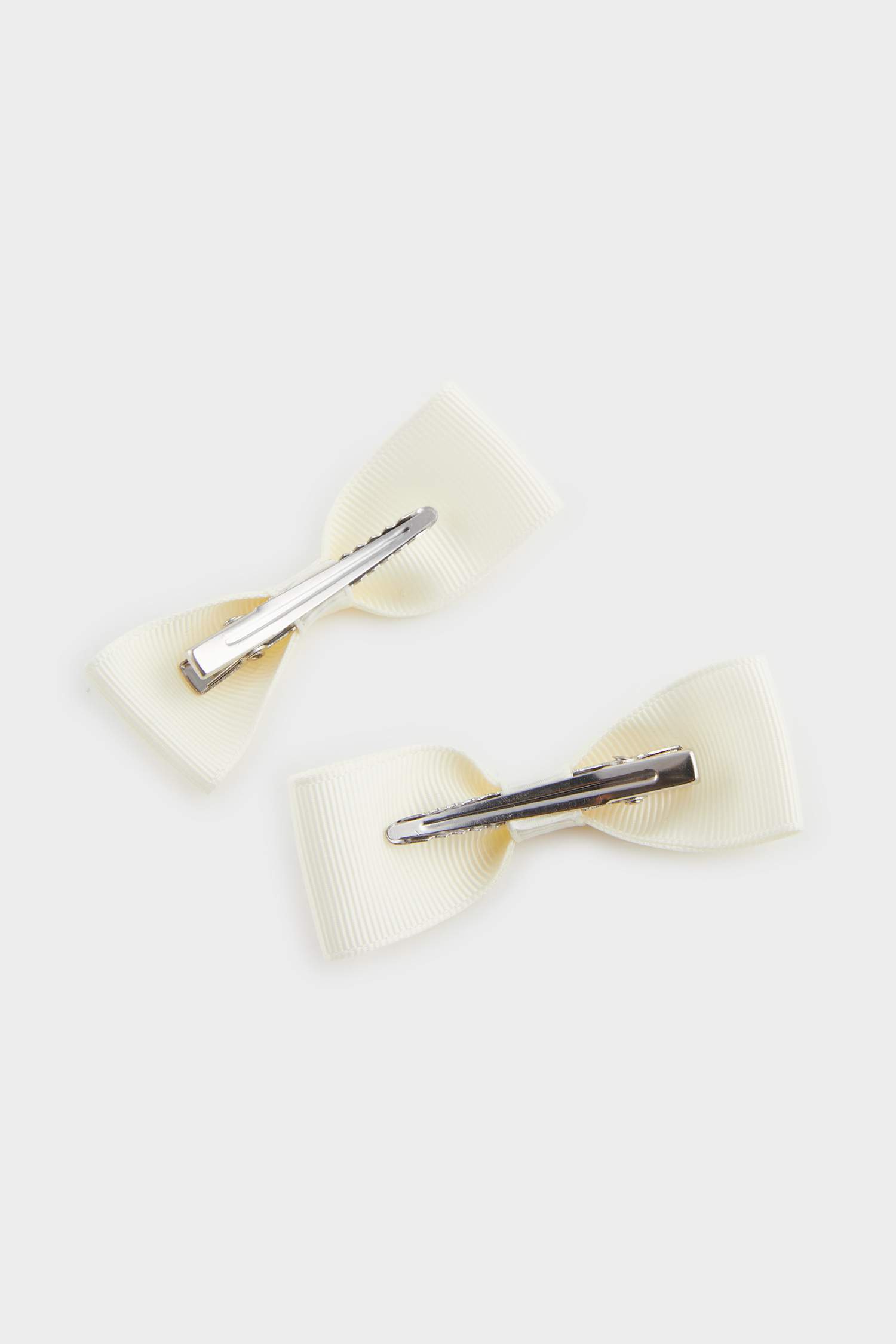 مشبك شعر بناتي ابيض - قطعتين