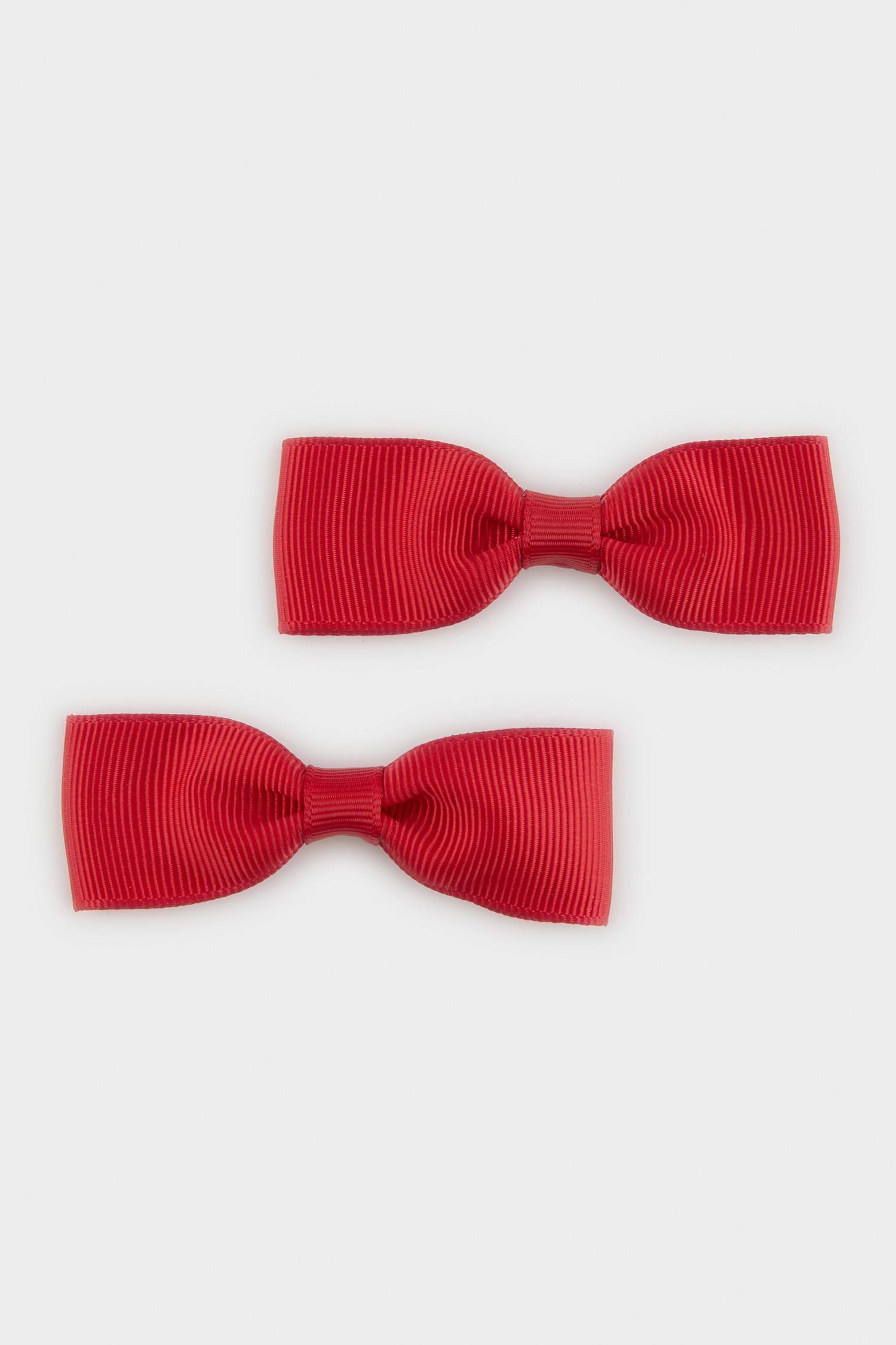 مشبك شعر بناتي احمر - قطعتين