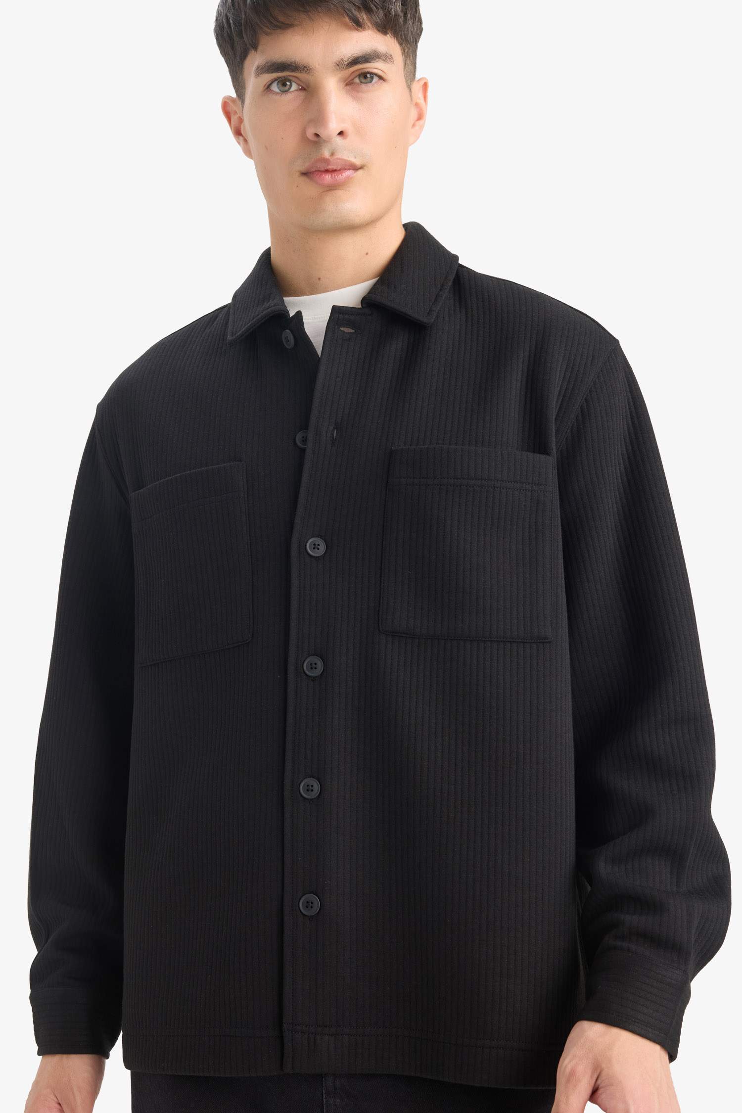 Regular Fit Woven Long Sleeve Shirt