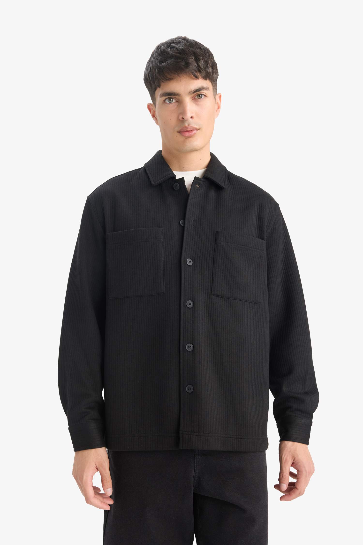 Regular Fit Woven Long Sleeve Shirt