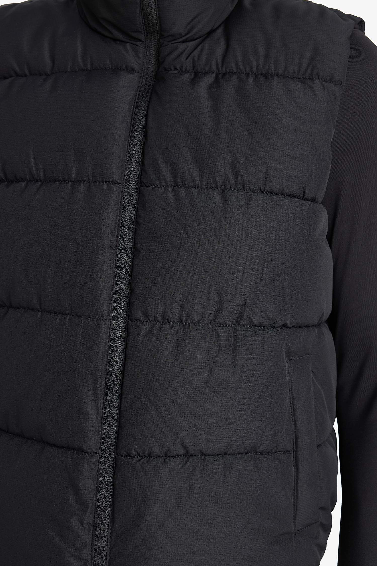 DeFactoFit Su İtici Regular Fit Dik Yaka Fermuarlı Cepli Şişme Yelek