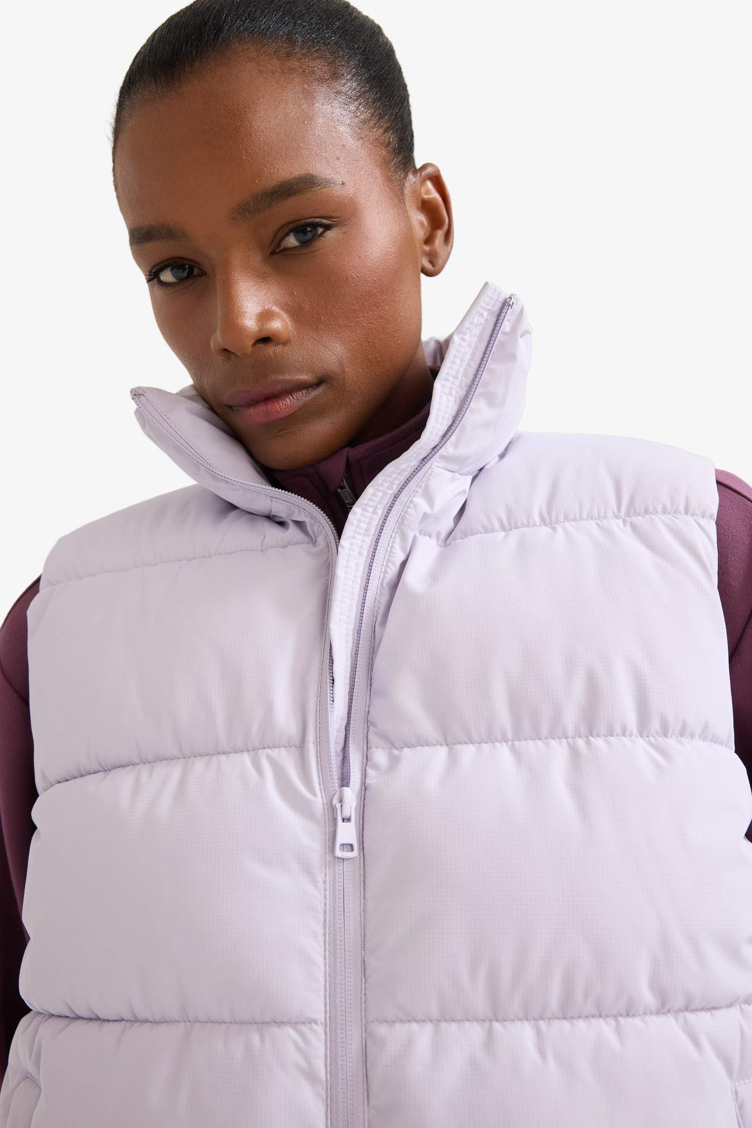 DeFactoFit Regular Fit Zippered Sports Waterproof Puffer Vest