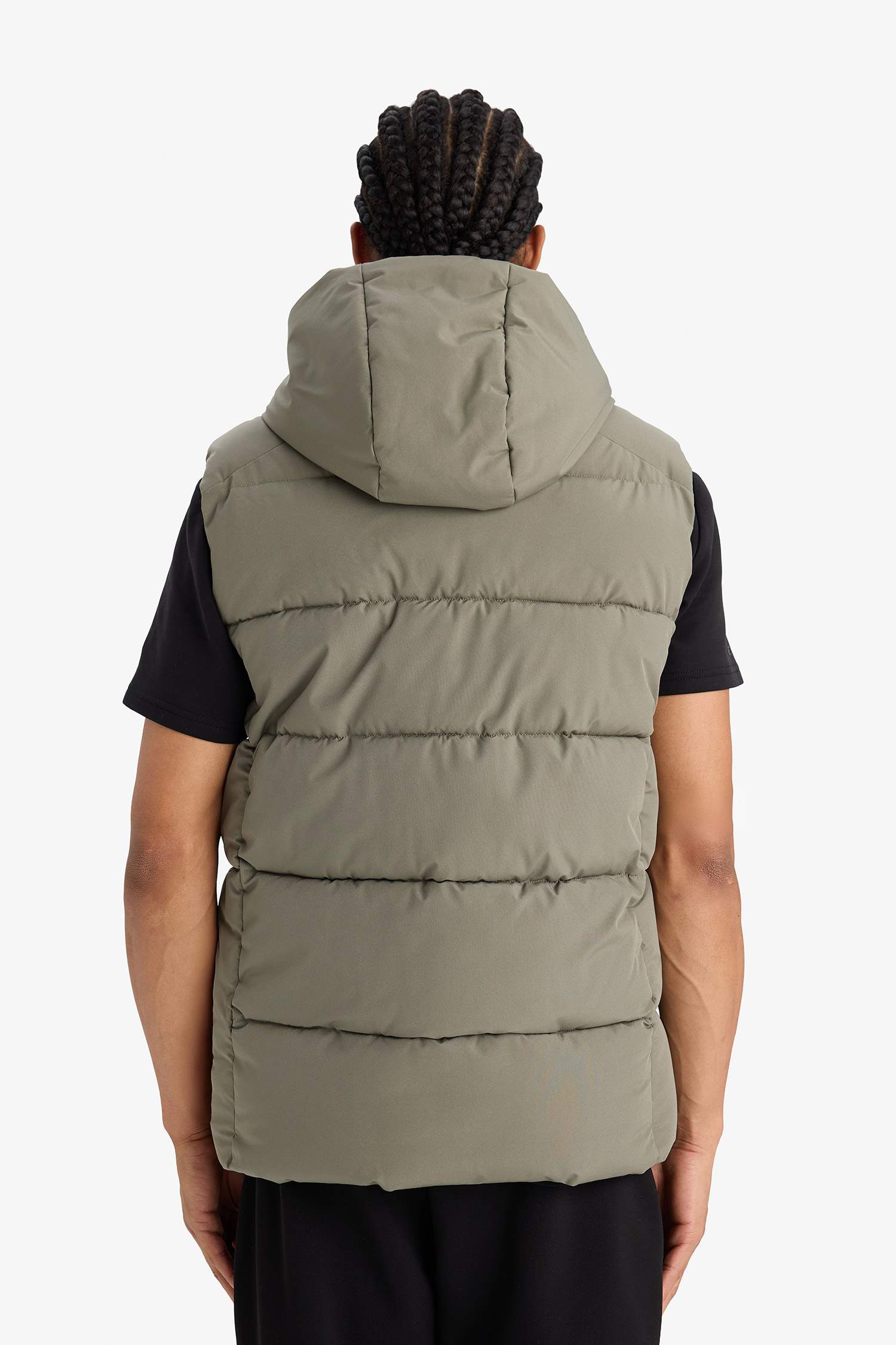 DeFactoFit Regular Fit Hooded Waterproof Puffer Vest