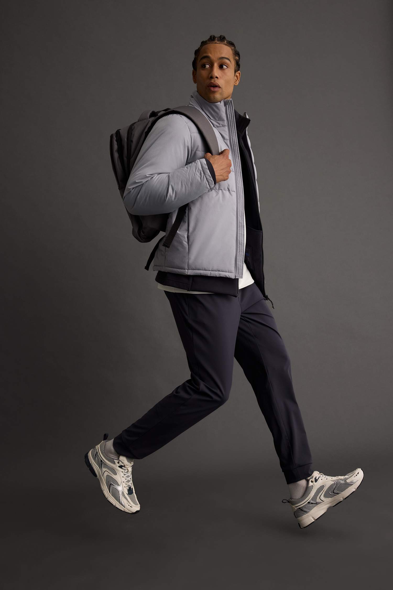 DeFactoFit Su İtici Rüzgar Geçirmez Regular Fit Dik Yaka Fermuarlı Cepli Kışlık Mont