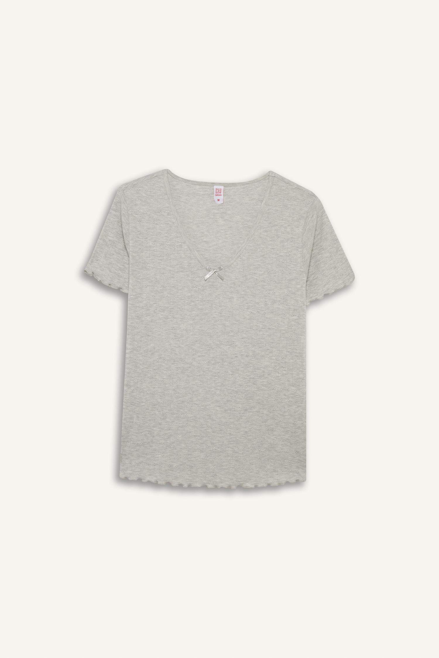 Fall in Love Regular Fit Top Bottom 2 Piece Pajama Set