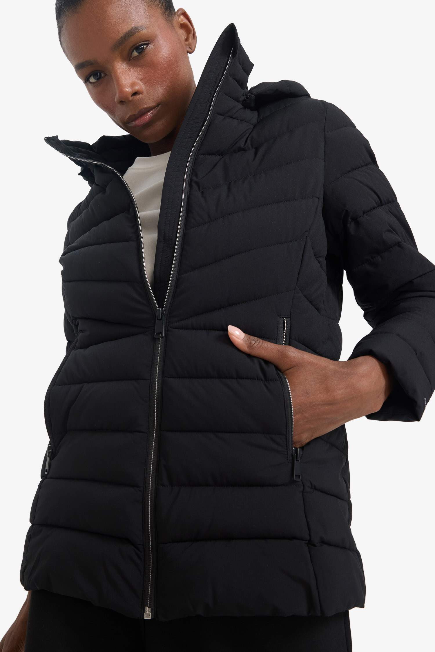 DeFactoFit Regular Fit Hooded Zippered Waterproof Puffer Jacket