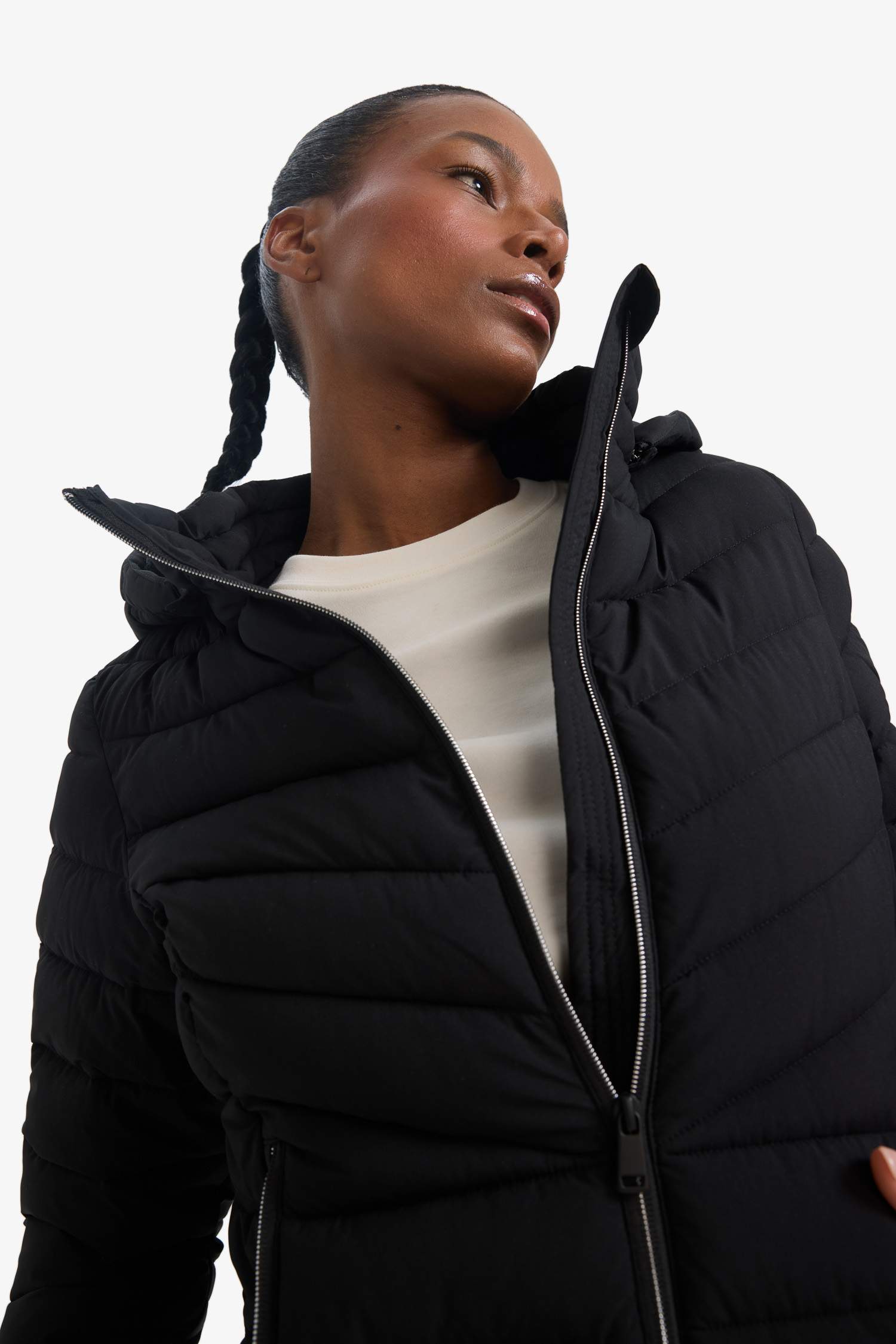 DeFactoFit Regular Fit Hooded Zippered Waterproof Puffer Jacket