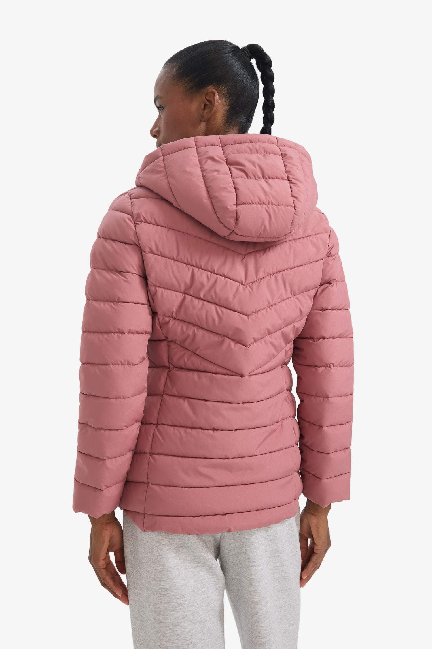 Defactofit водонепроницаемая пуховая куртка регуляра с капюшоном и молнией