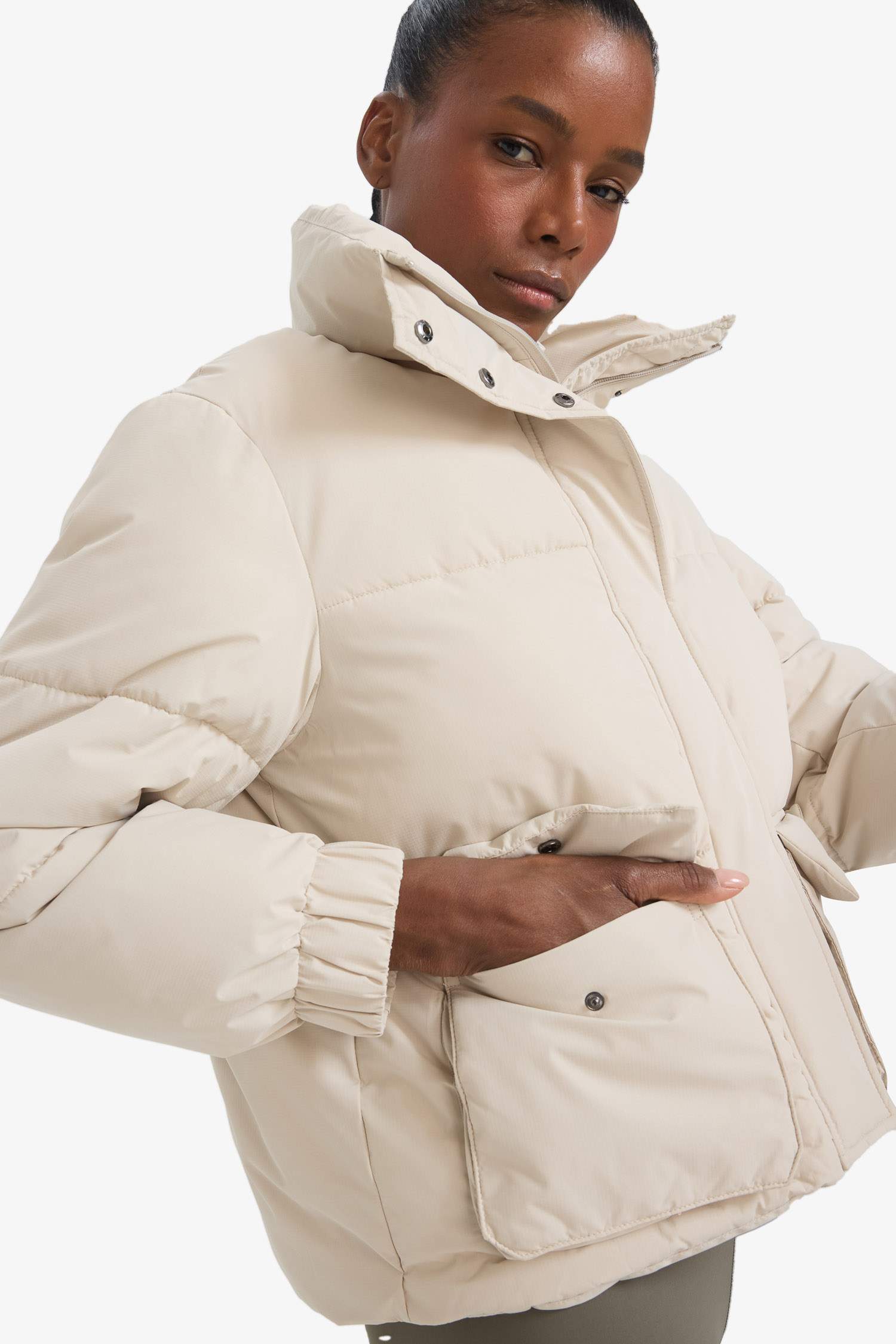 DeFactoFit Oversize Fit Waterproof Windproof Zippered Puffer Jacket