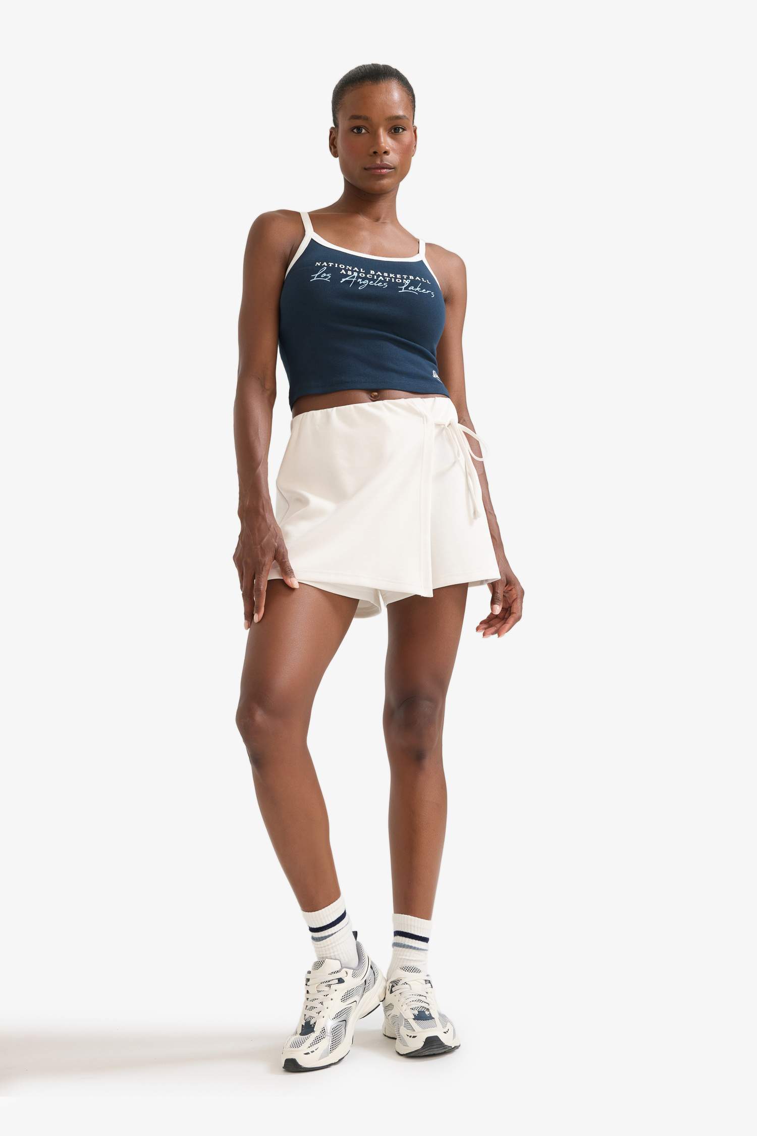 DeFactoFit NBA Los Angeles Lakers Fitted Sports Crop Top