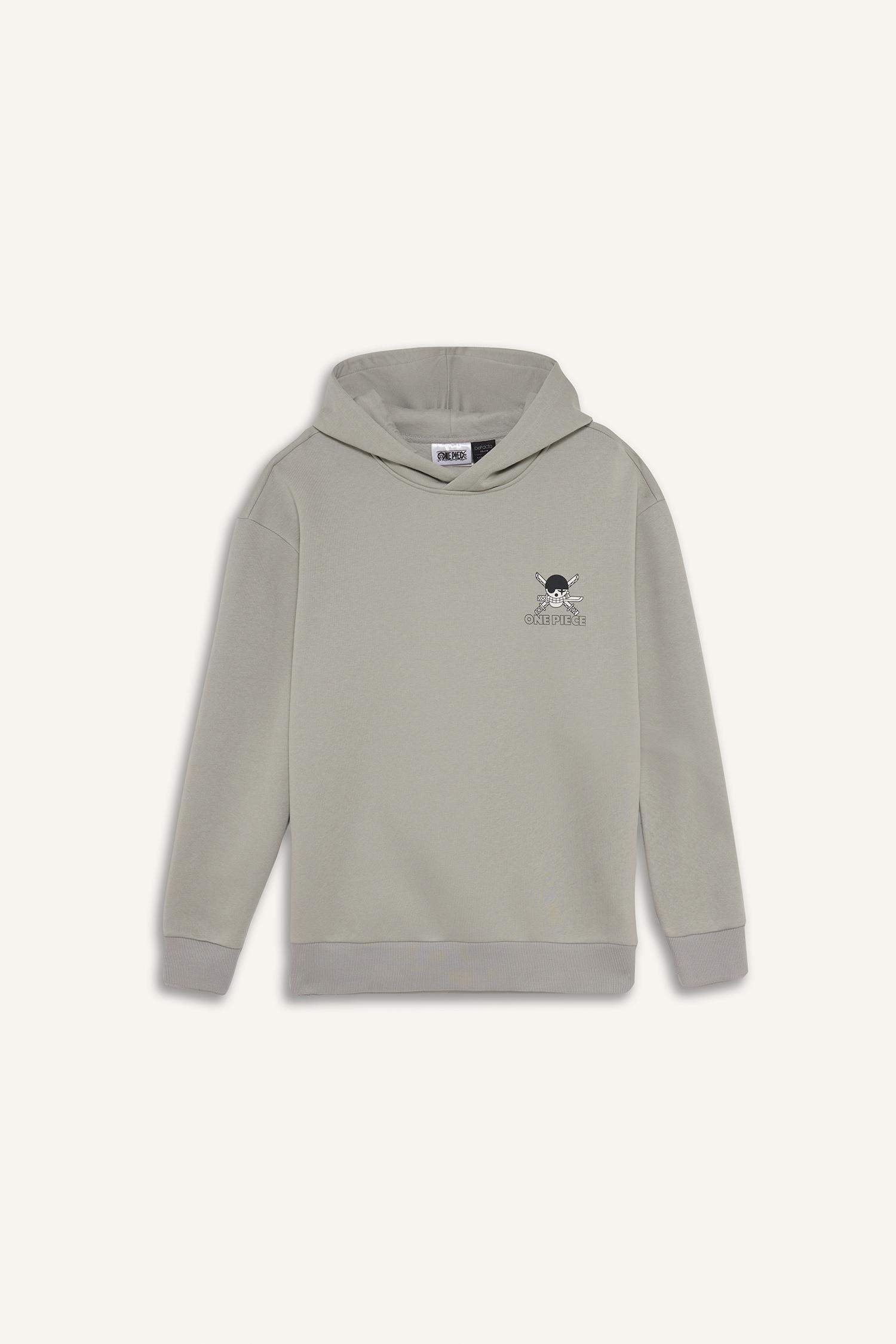 سويت شيرت اوفر سايز بغطاء للرأس من ون بيس