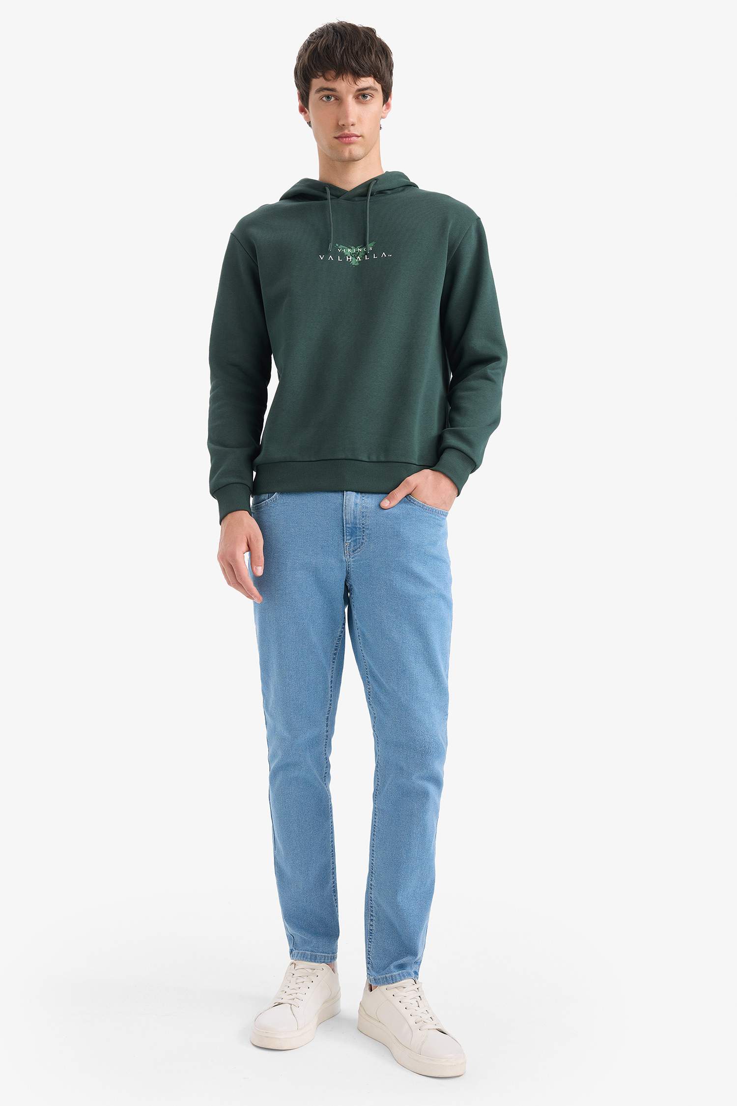 Vikings Valhalla Regular Fit Kapüşonlu Sweatshirt