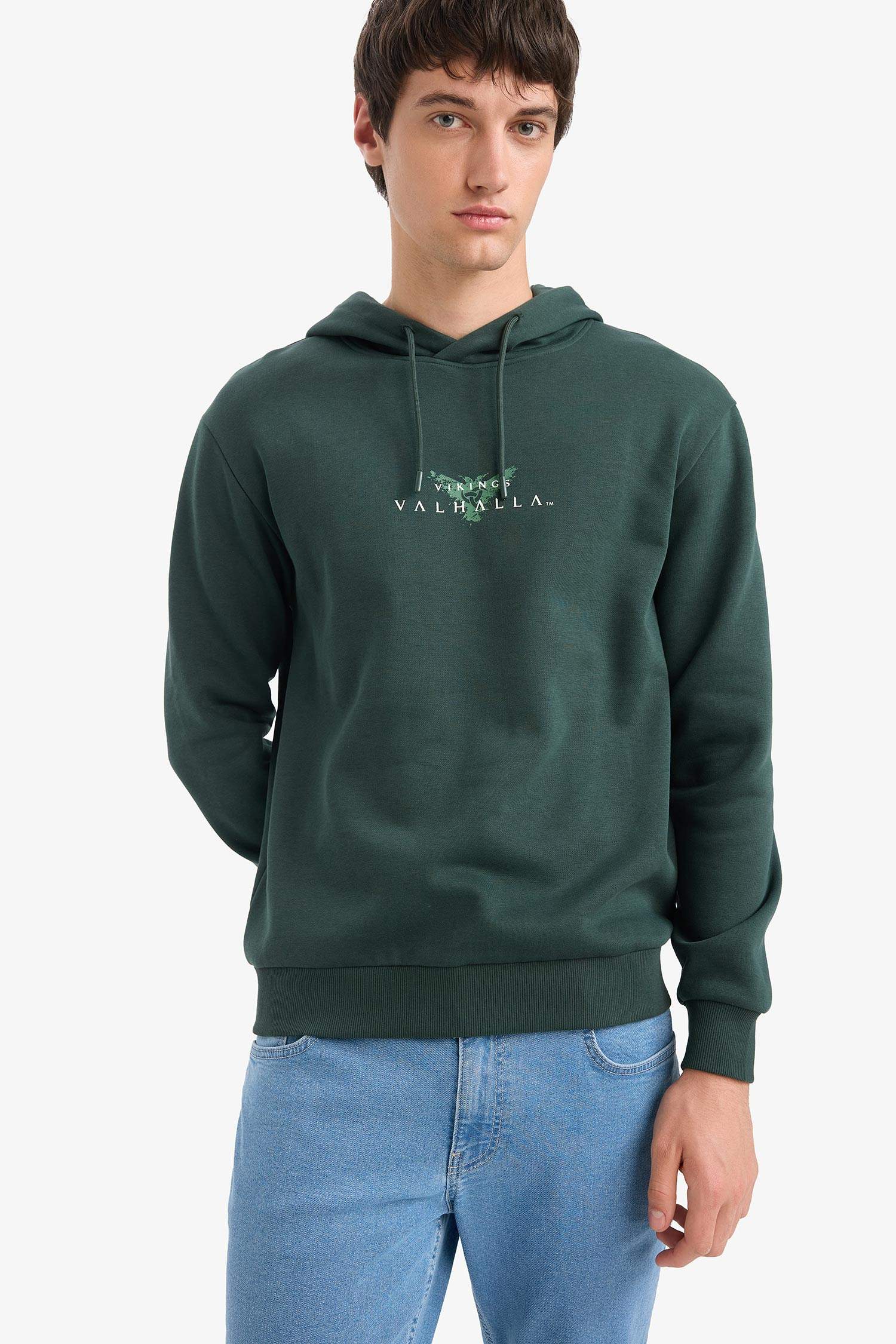 Vikings Valhalla Regular Fit Kapüşonlu Sweatshirt