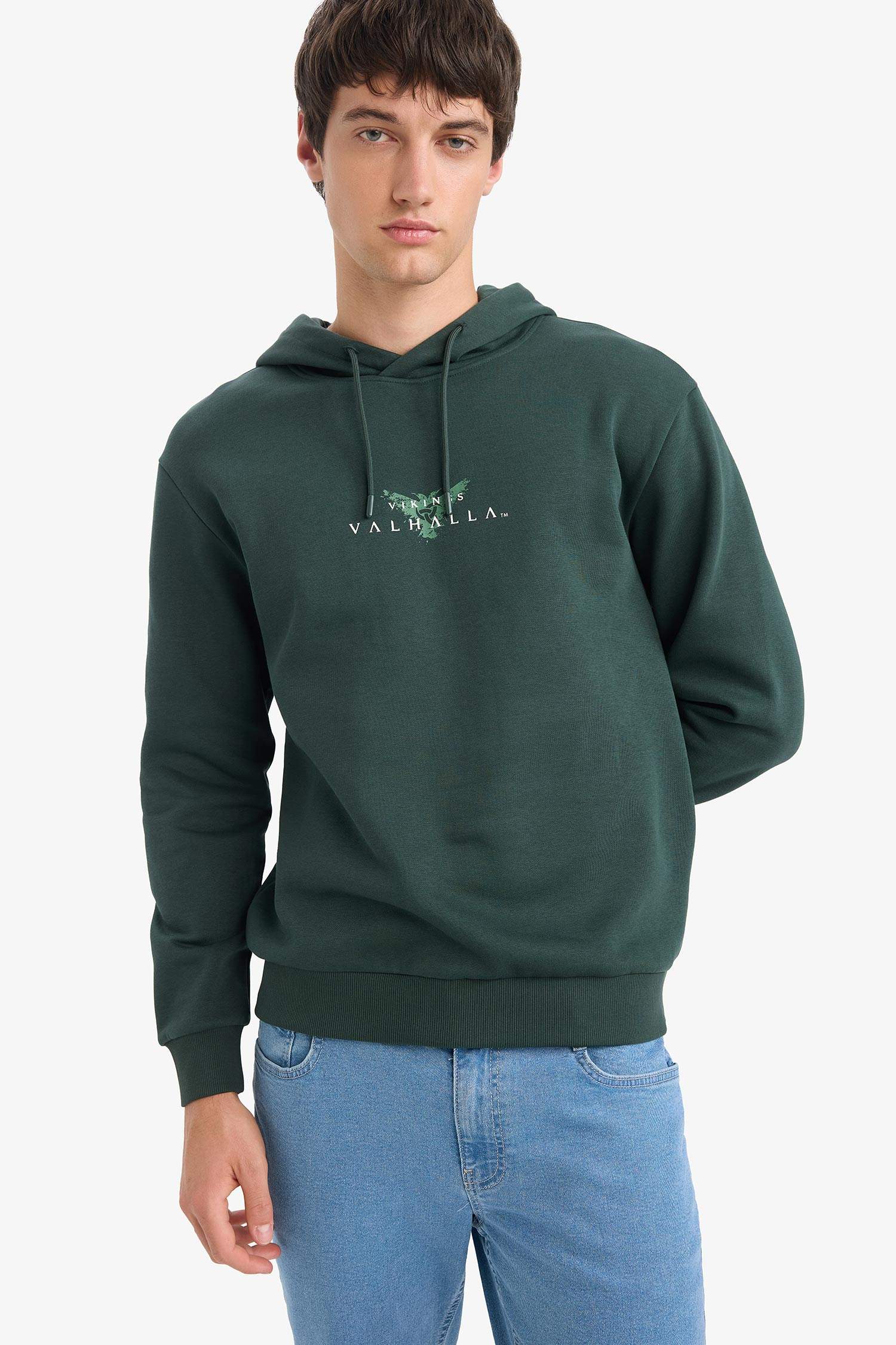 Vikings Valhalla Regular Fit Kapüşonlu Sweatshirt