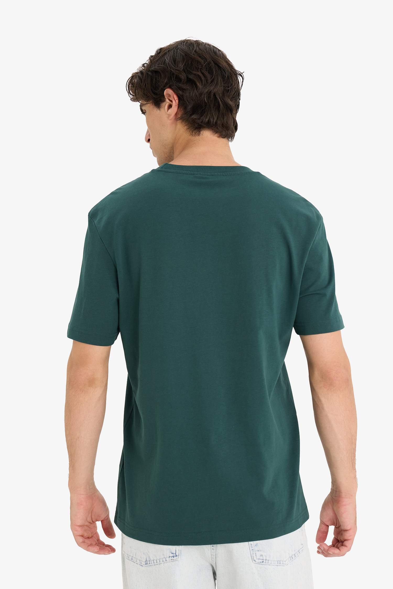 %100 Pamuk Star Wars-Mandalorian Regular Fit Bisiklet Yaka Kısa Kollu Tişört