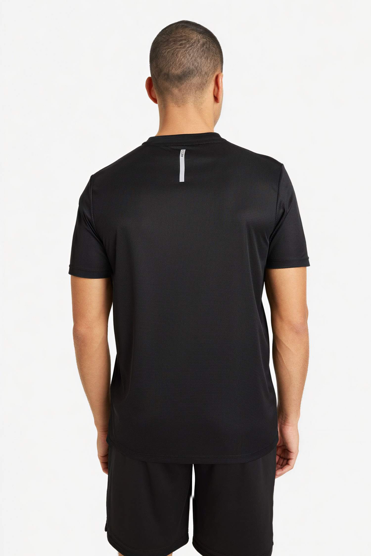 Slim Fit дөңгелек жағалы суретті спорттық қысқа жеңді футболка