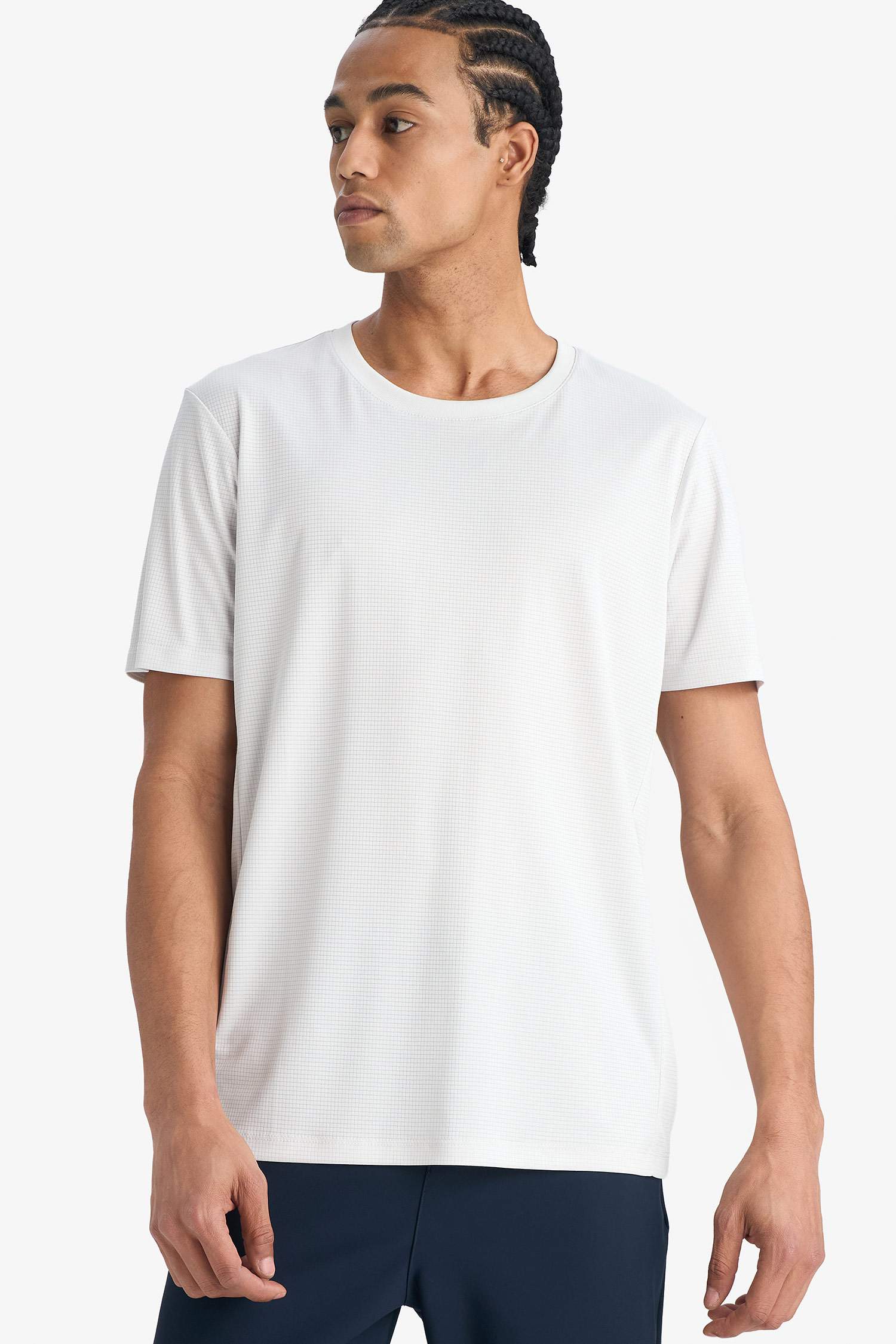 Slim Fit Crew Neck Printed Sports T-Shirt