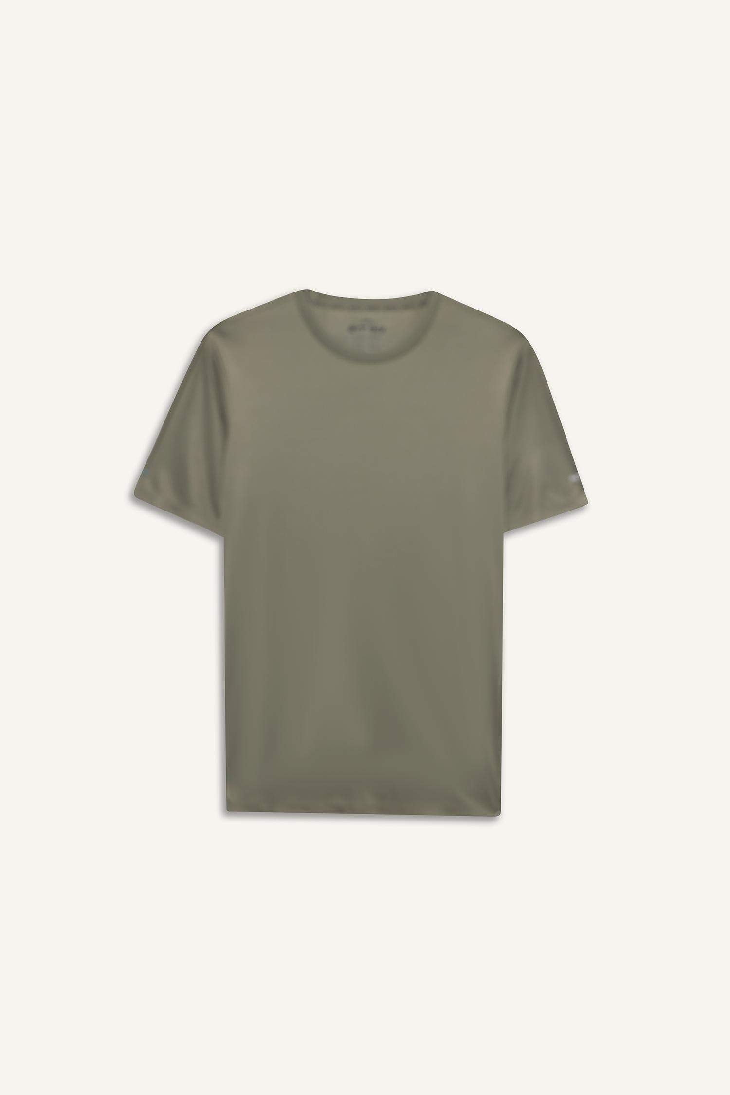 Slim Fit Crew Neck Printed Sports T-Shirt