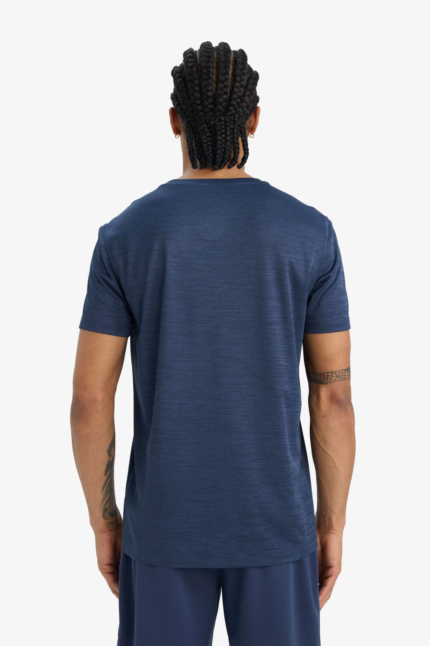 DeFactoFit Slim Fit Dar Kesim Hızlı Kuruyan Nefes Alabilen Esnek Kumaş Bisiklet Yaka Sporcu Kısa Kollu Tişört