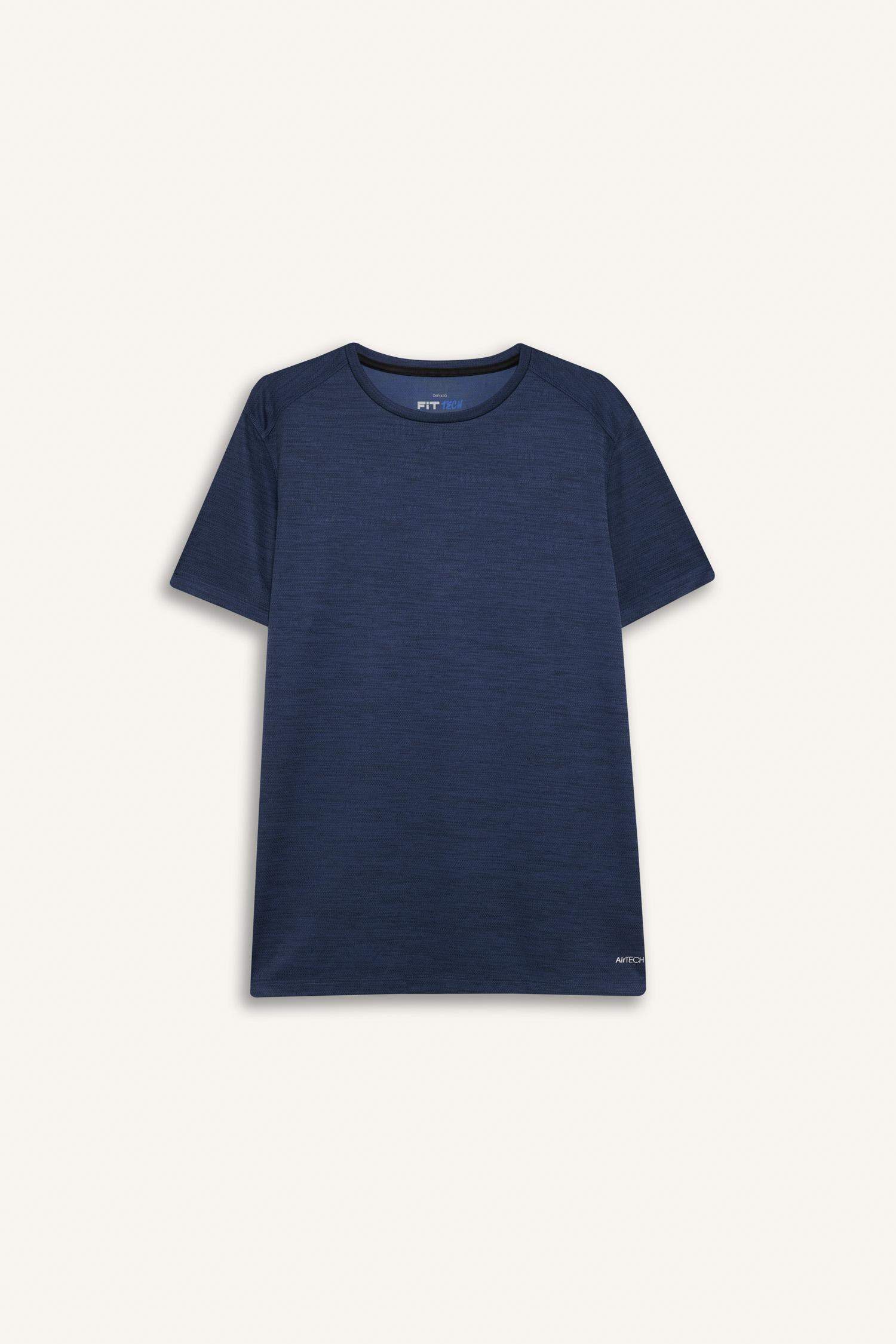 DeFactoFit Slim Fit Dar Kesim Hızlı Kuruyan Nefes Alabilen Esnek Kumaş Bisiklet Yaka Sporcu Kısa Kollu Tişört