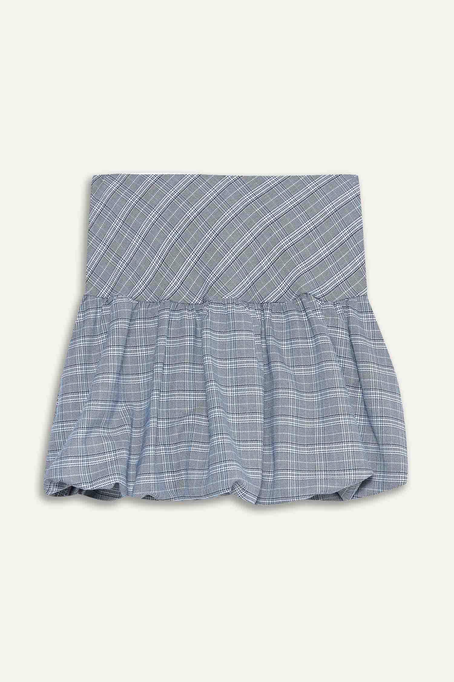 Детская юбка с принтом и воздушным силуэтом для девочки