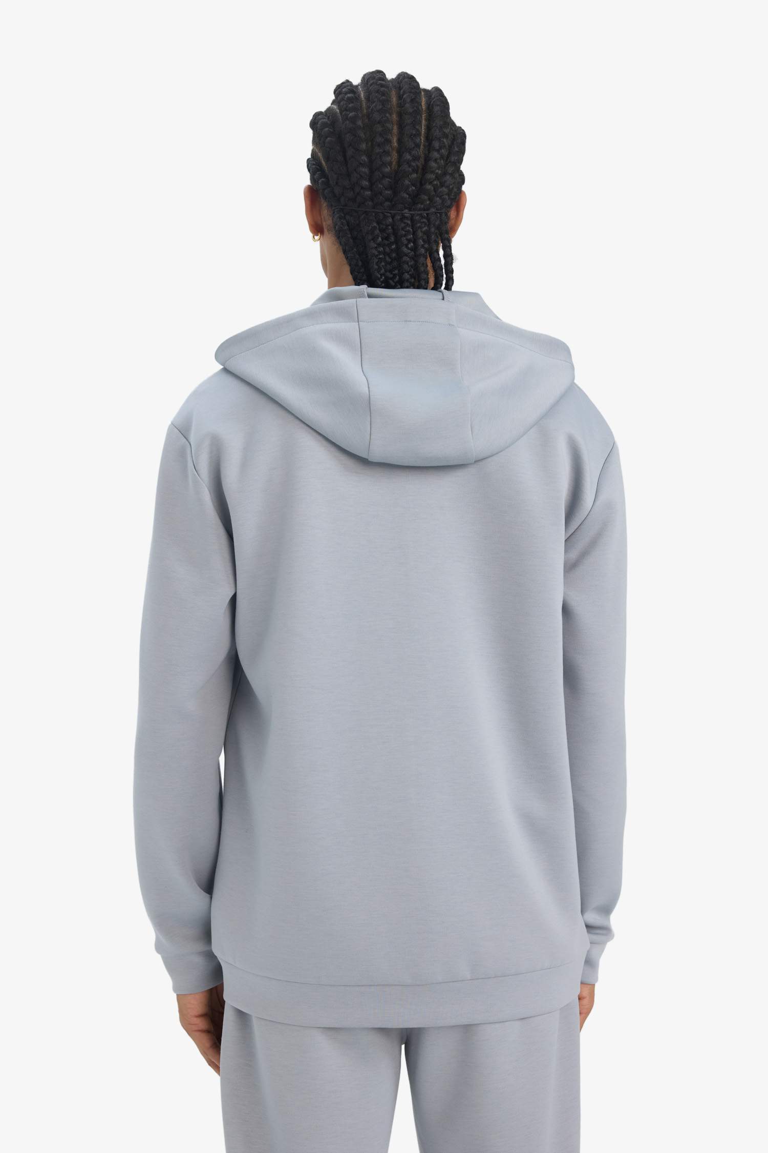 DeFactoFit Standart Fit Kapüşonlu Skuba Dalgıç Kumaş Yumuşak Tuşe Fermuarlı Hırka