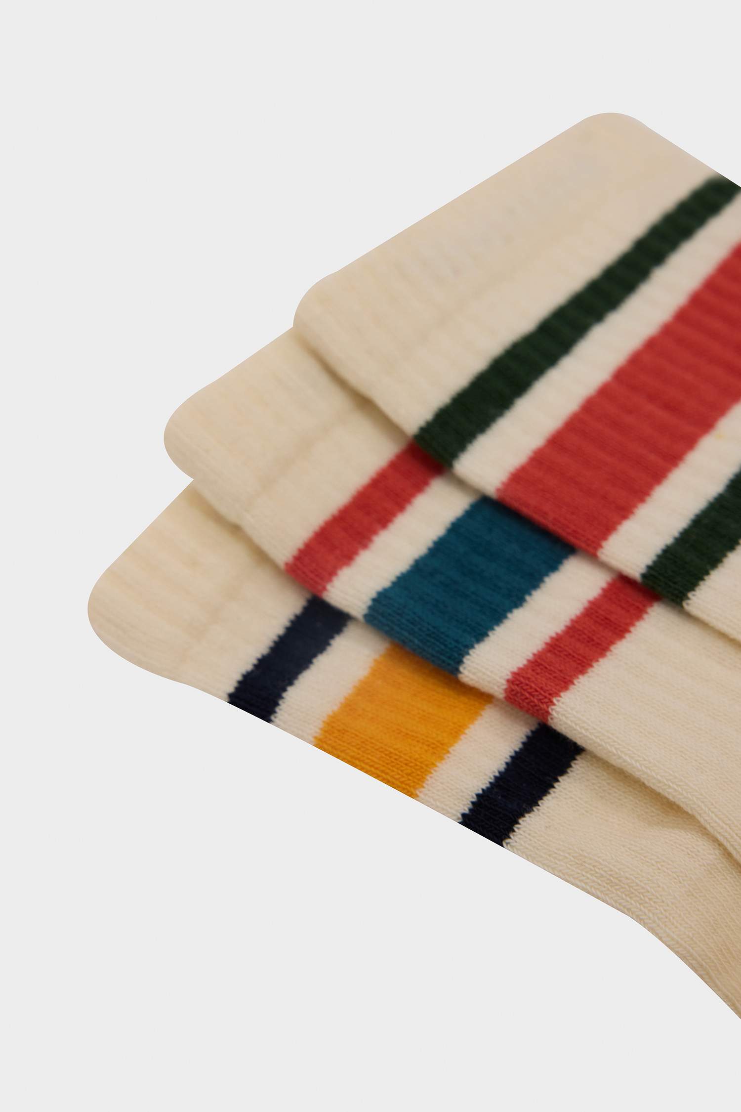 Erkek 3'lü Pamuklu Soket Çorap