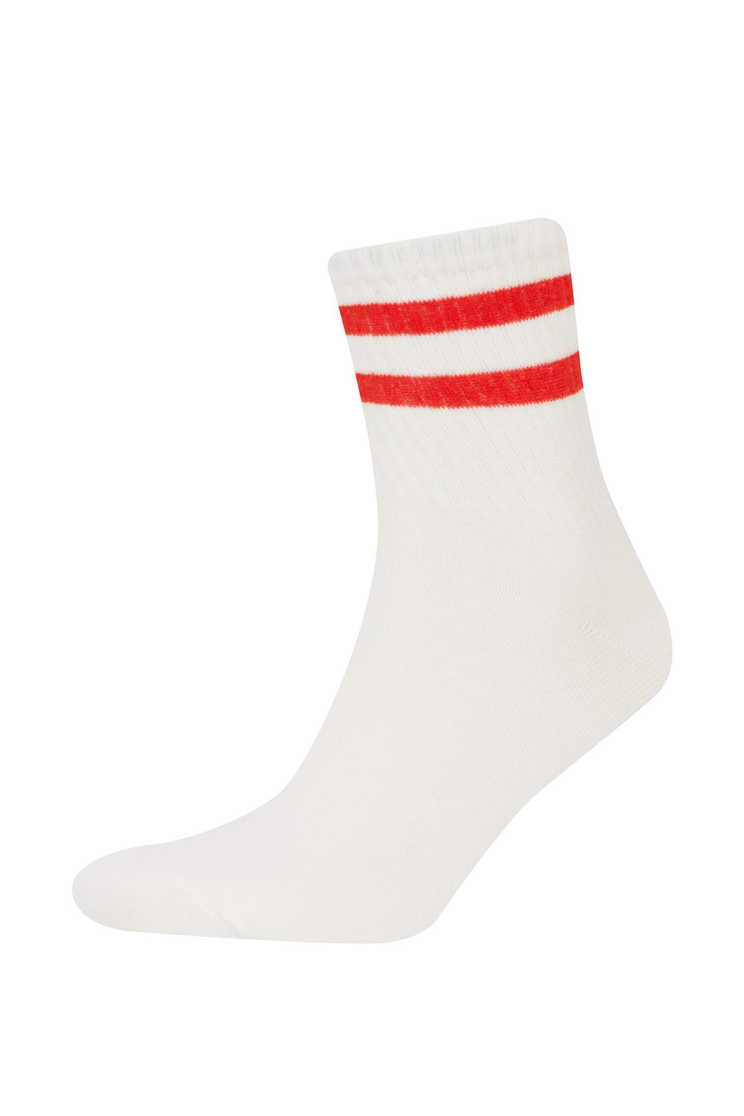 Erkek 3'lü Pamuklu Soket Çorap