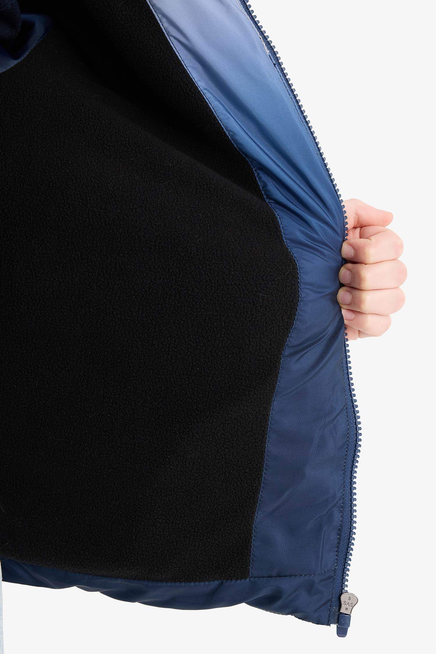 Boy Waterproof Hooded Fleece Lined Puffer Jacket