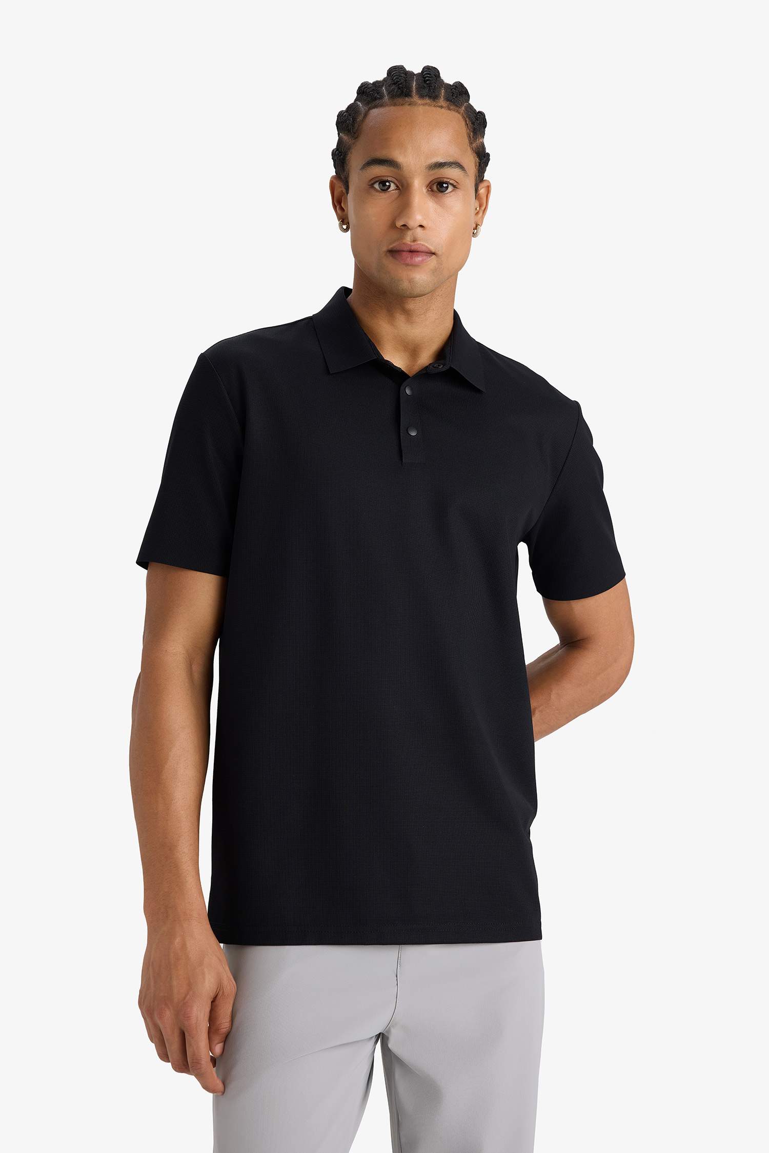 DeFactoFit Standart Fit Polo Yaka Sporcu Kısa Kollu Tişört