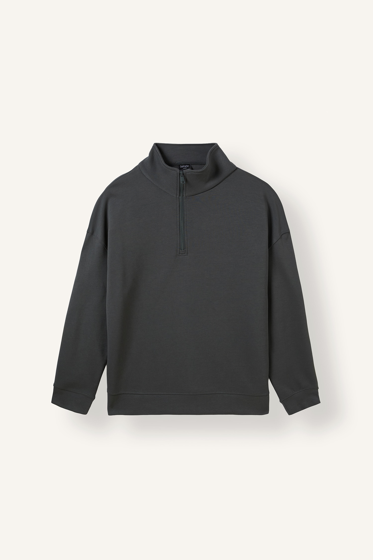 Boxy Fıt Skuba Dalgıç Kumaş Sweatshirt