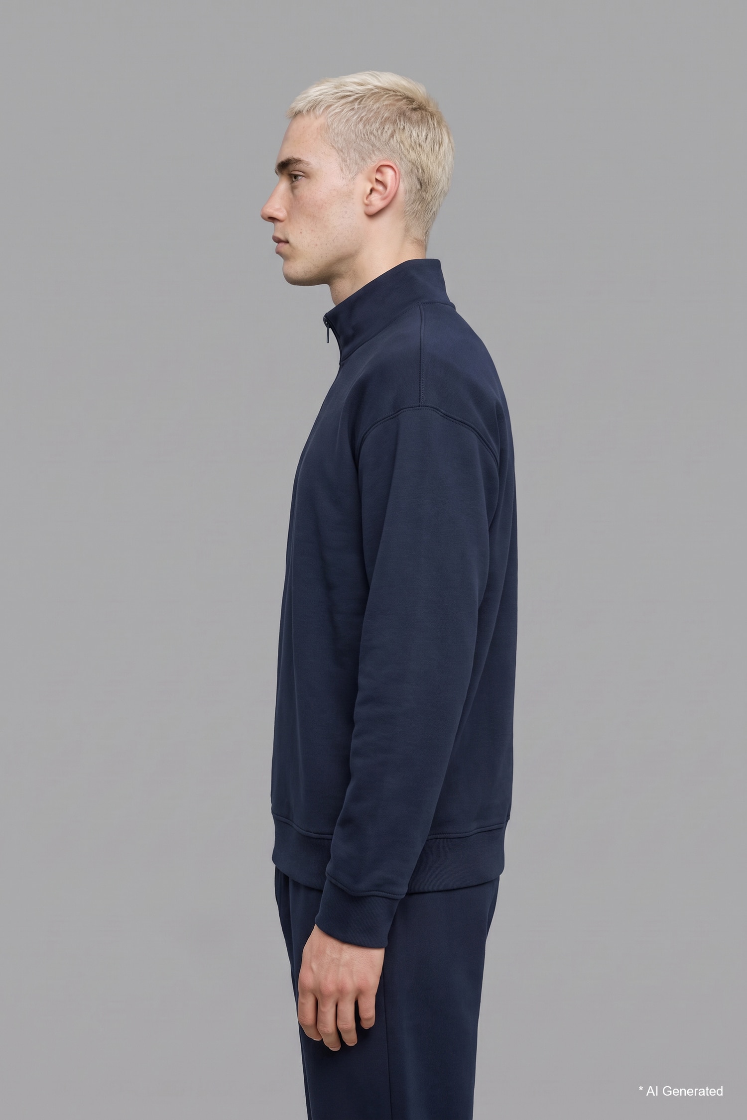 DeFacto Boxy Fıt Skuba Kumaş Uzun Kollu Sweatshirt görsel 4