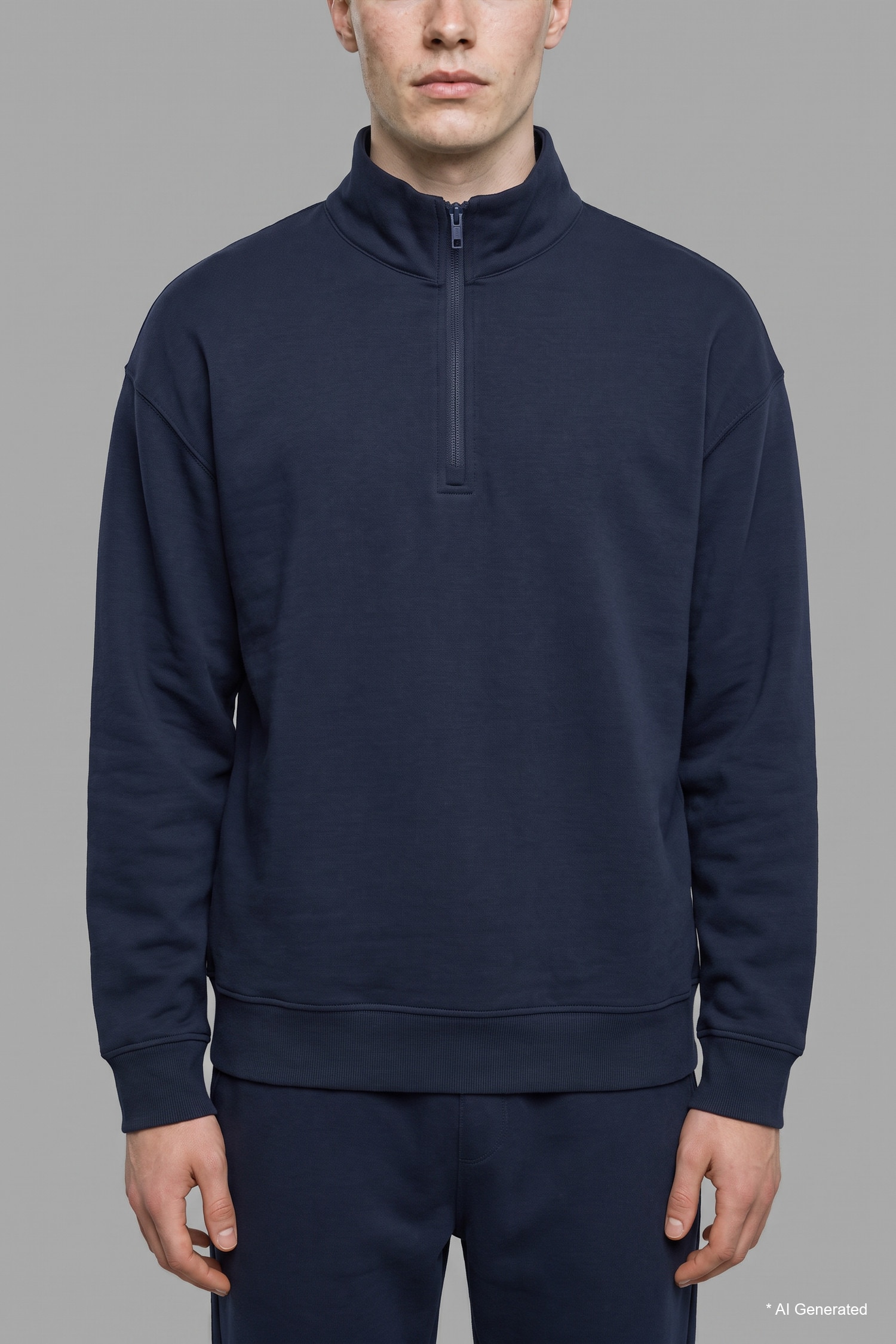 DeFacto Boxy Fıt Skuba Kumaş Uzun Kollu Sweatshirt görsel 5