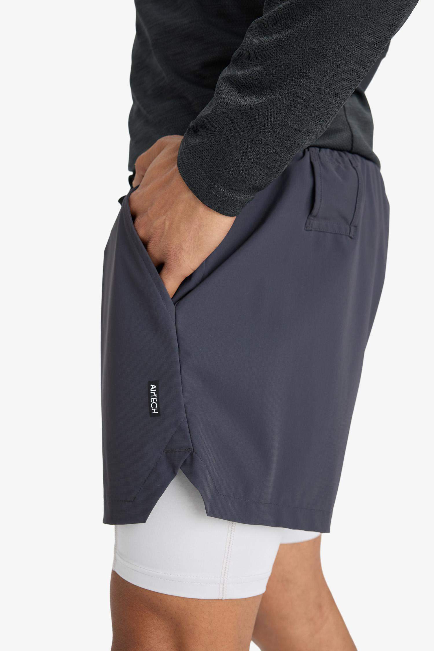 Slim Fit Dar Kesim Sporcu İçi Taytlı Kısa Paça Şort